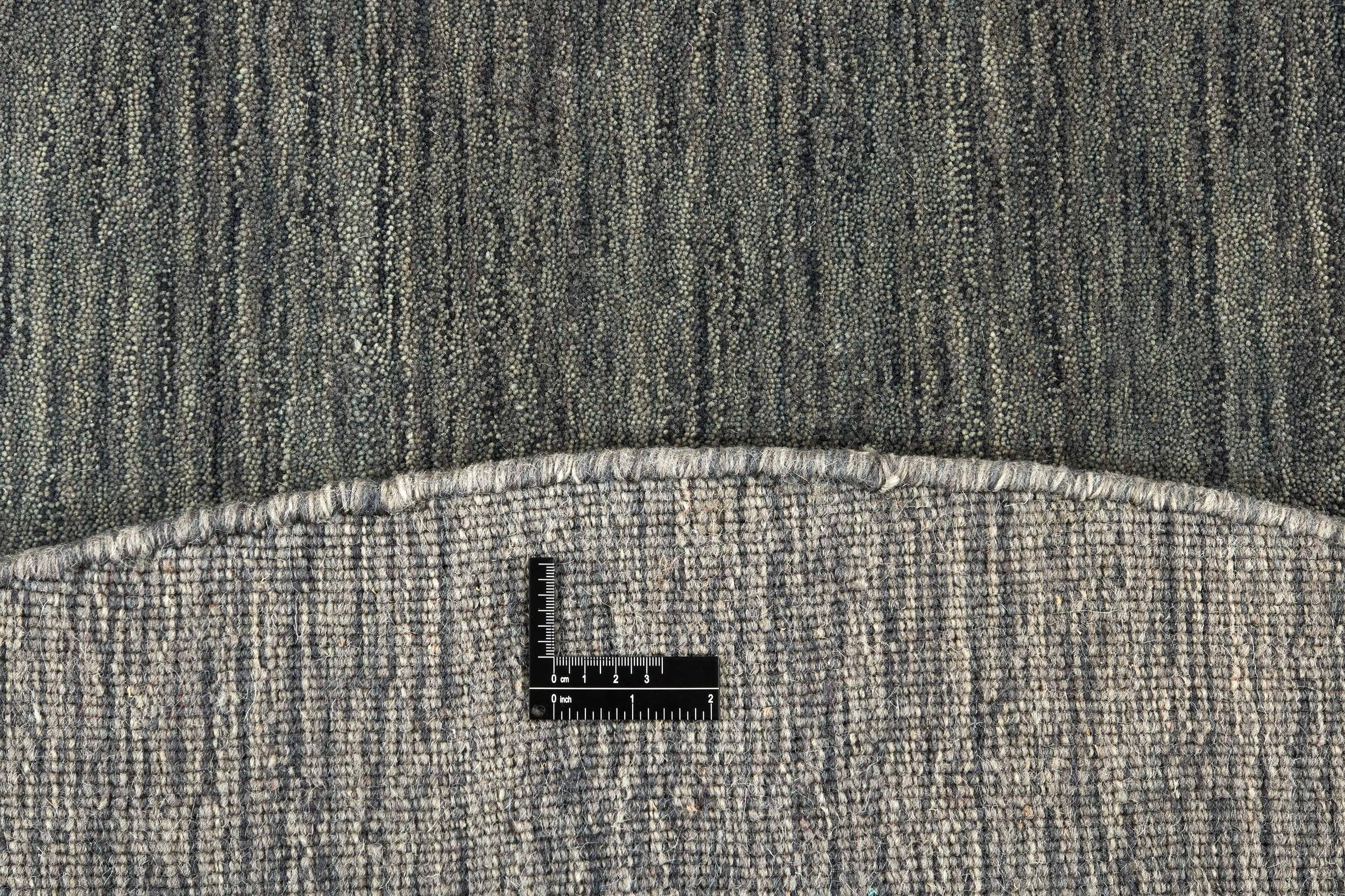 Teppich Panorama Uni Round HLC200126, Dark Grey Round aus Wolle | Homerugs - Raumansicht
