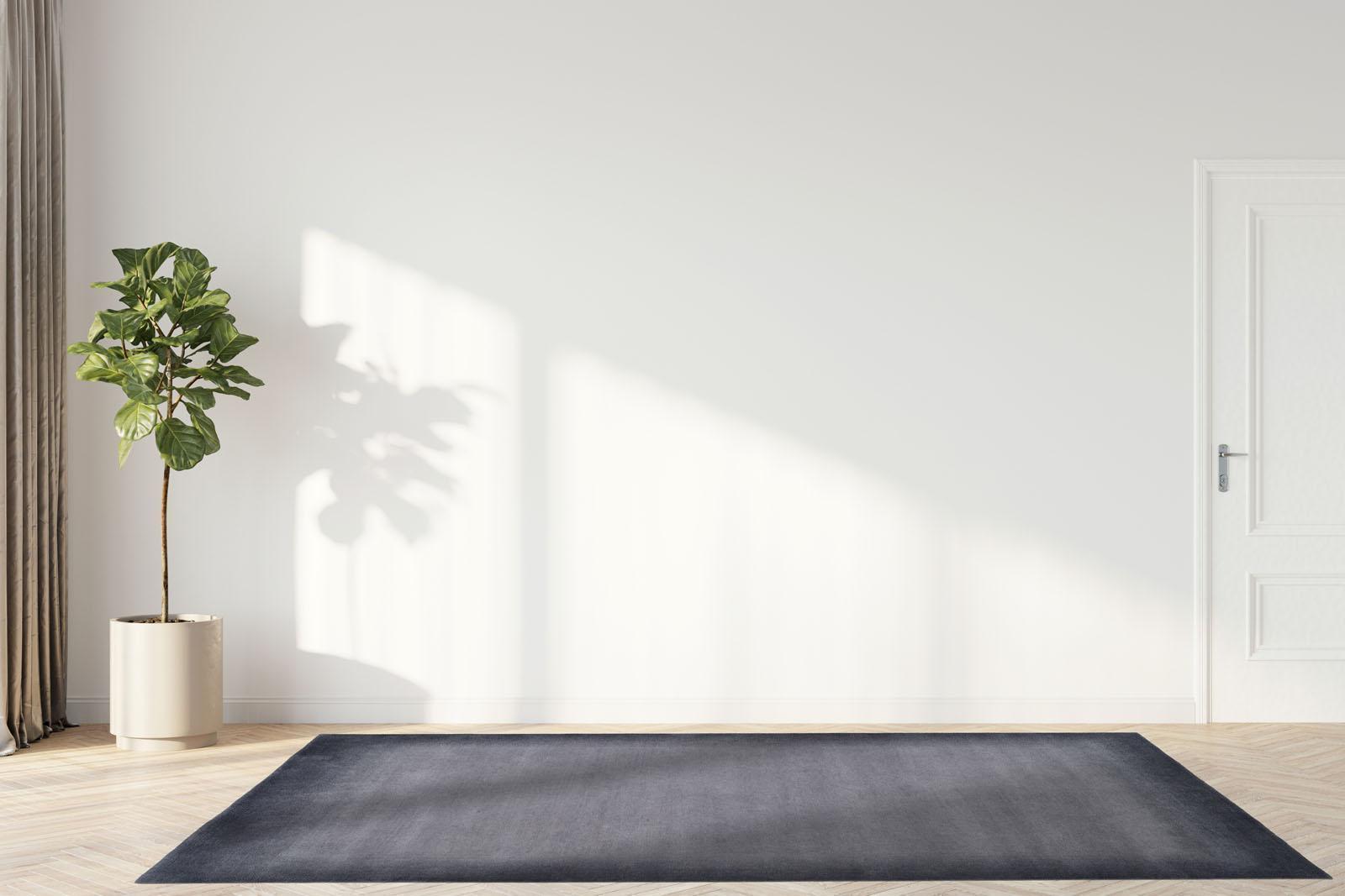 Bedroom rug Phokara Melange Grau, Natural fibre, in colour Grey | Homerugs - Detail View (4)