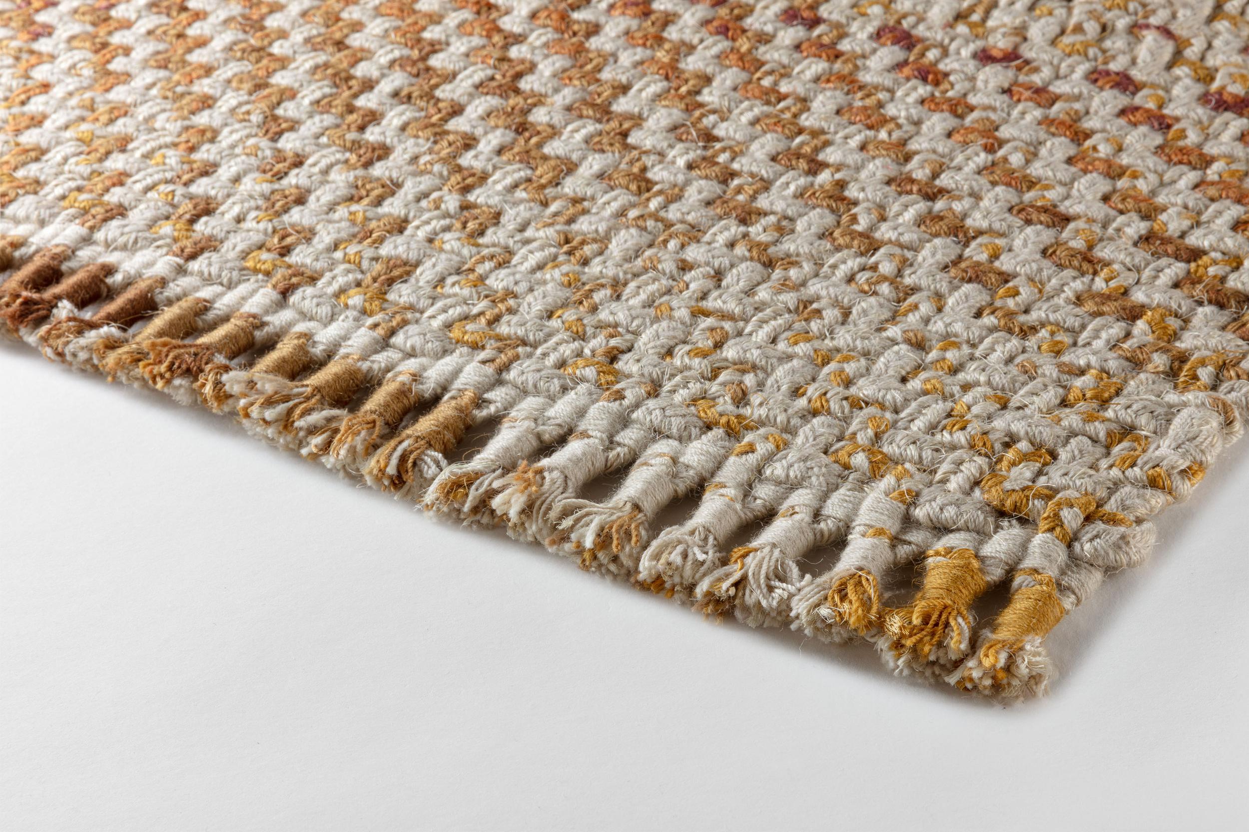 Schlafzimmer Teppich Dakar Bronze Caramel aus 76% Wolle - 24% Sisal, in der Farbe Bronze Caramel | Homerugs - Detailsicht (5)
