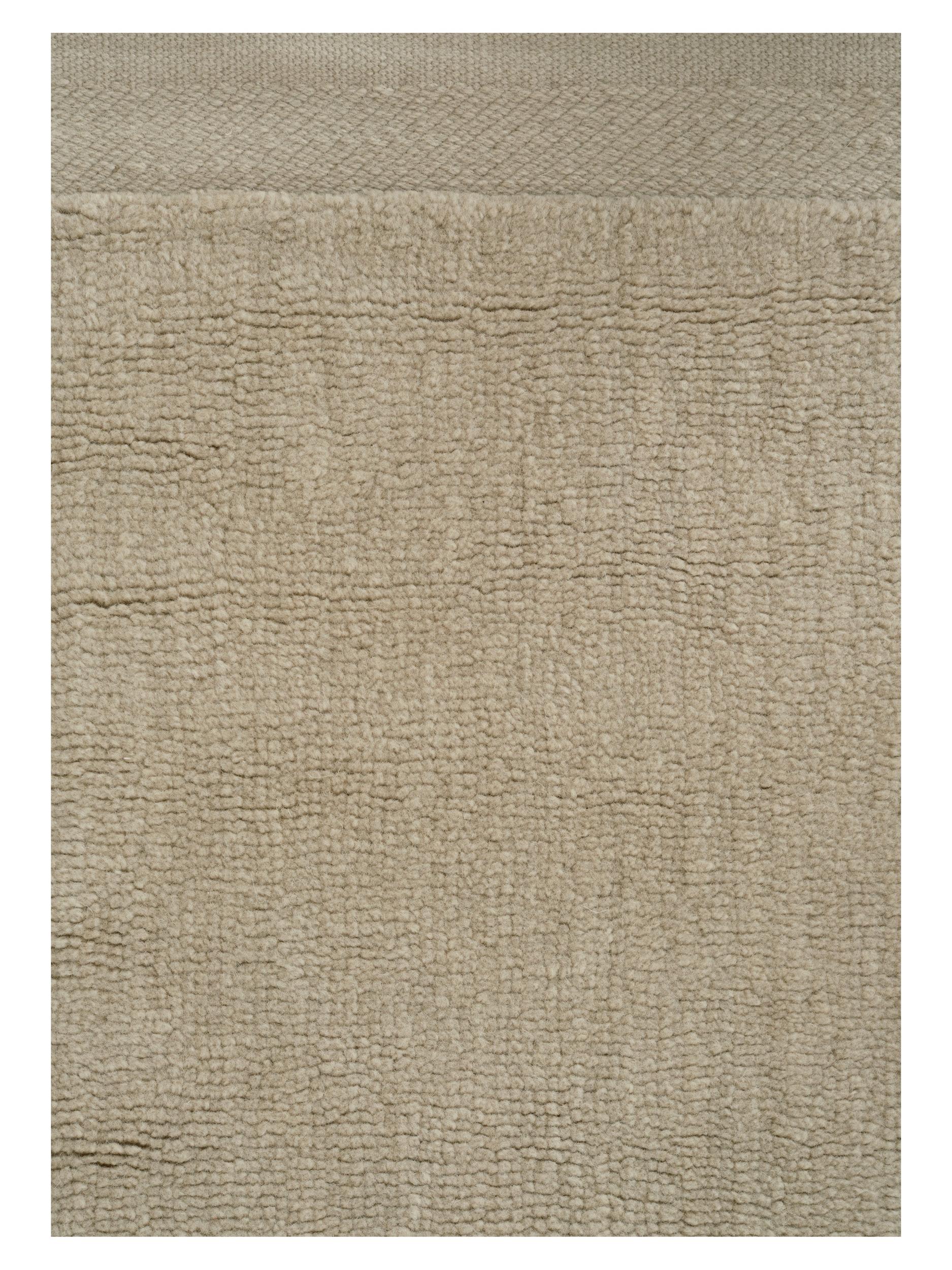 Schlafzimmer Teppich Hushed Frame Beige aus 100% Wolle, in der Farbe Beige | Homerugs - Detailsicht (7)