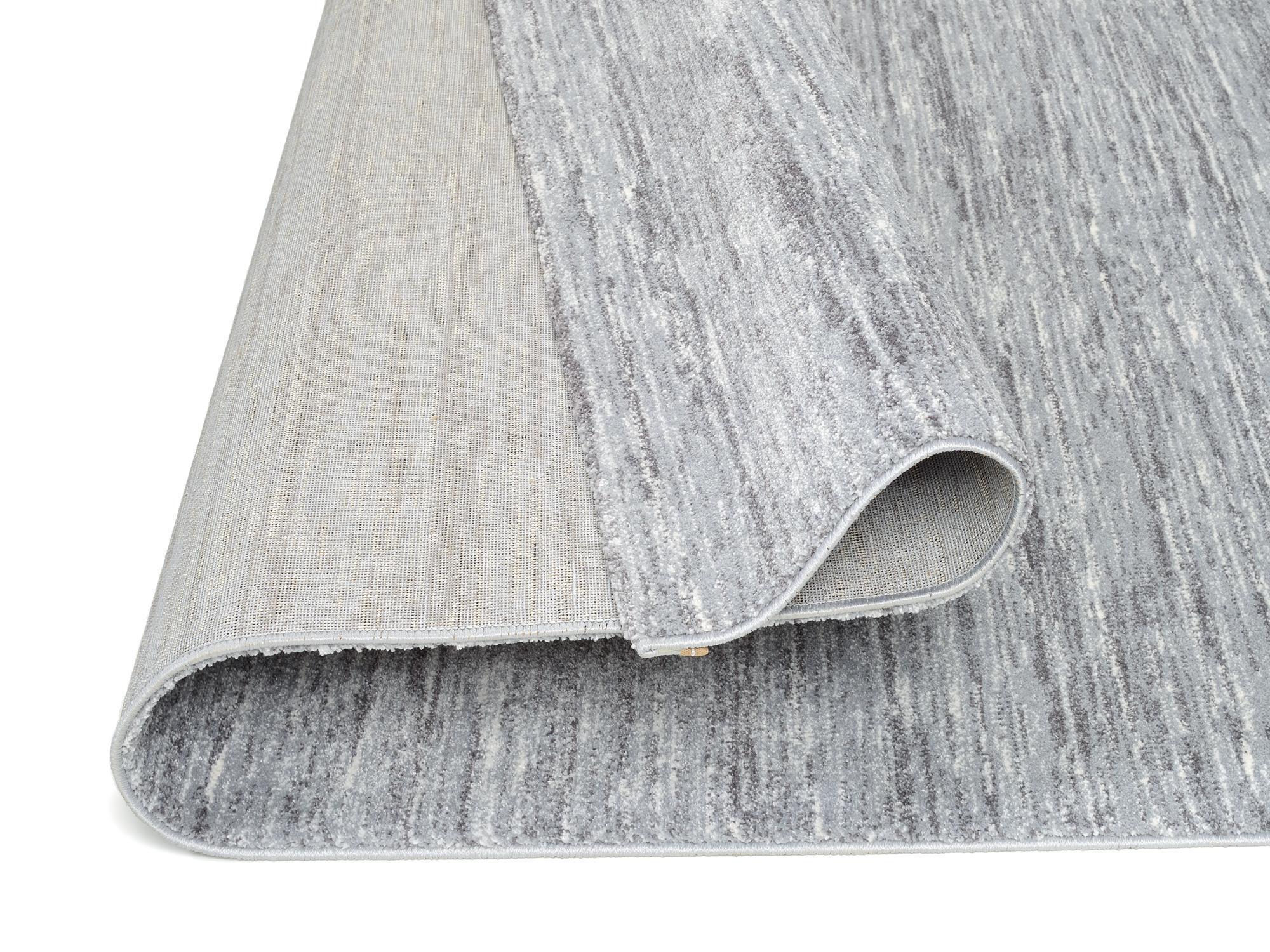 Teppich Kubis Melange aus 100% Polyester, in der Farbe Grau | Homerugs - Detailsicht (3)