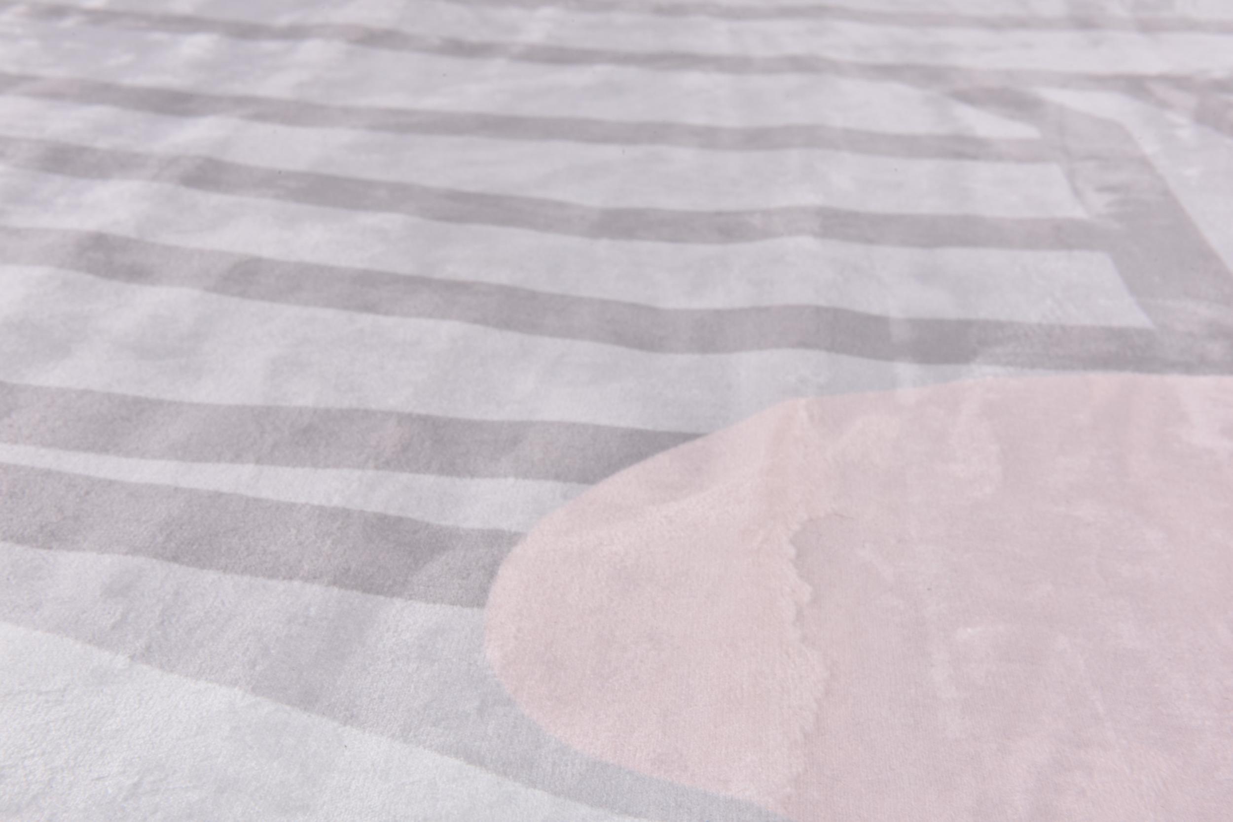 Flur / Korridor Teppich Shapes Seven 655 Grey/Multi aus 100% Polyester (Microfaser), in der Farbe Grey/Multi | Homerugs - Detailsicht (3)