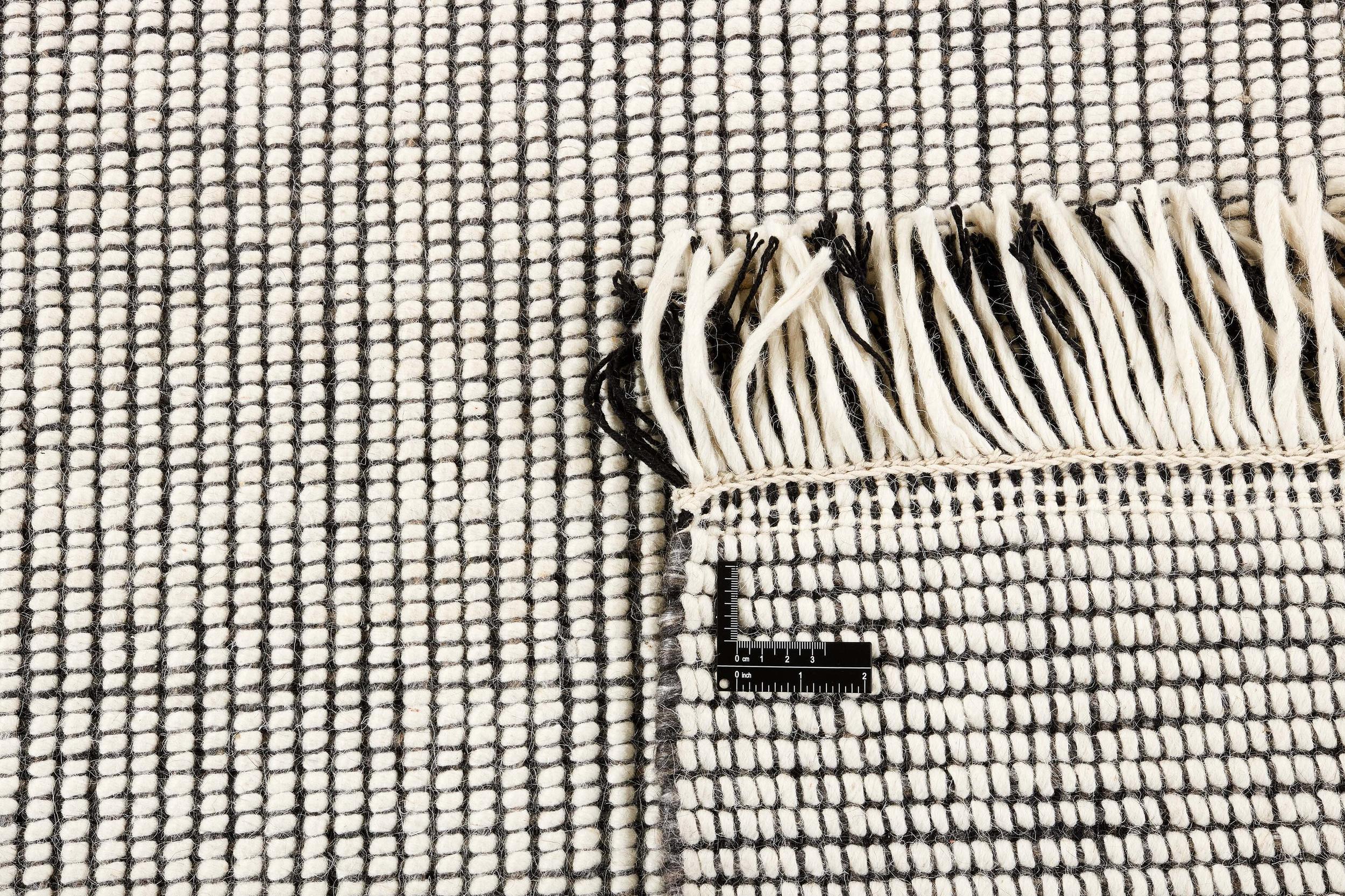 Teppich Nordic Flair 5971A, Steel Grey White aus Wolle, in Farbe/n Schwarz / Weiss | Homerugs - Raumansicht