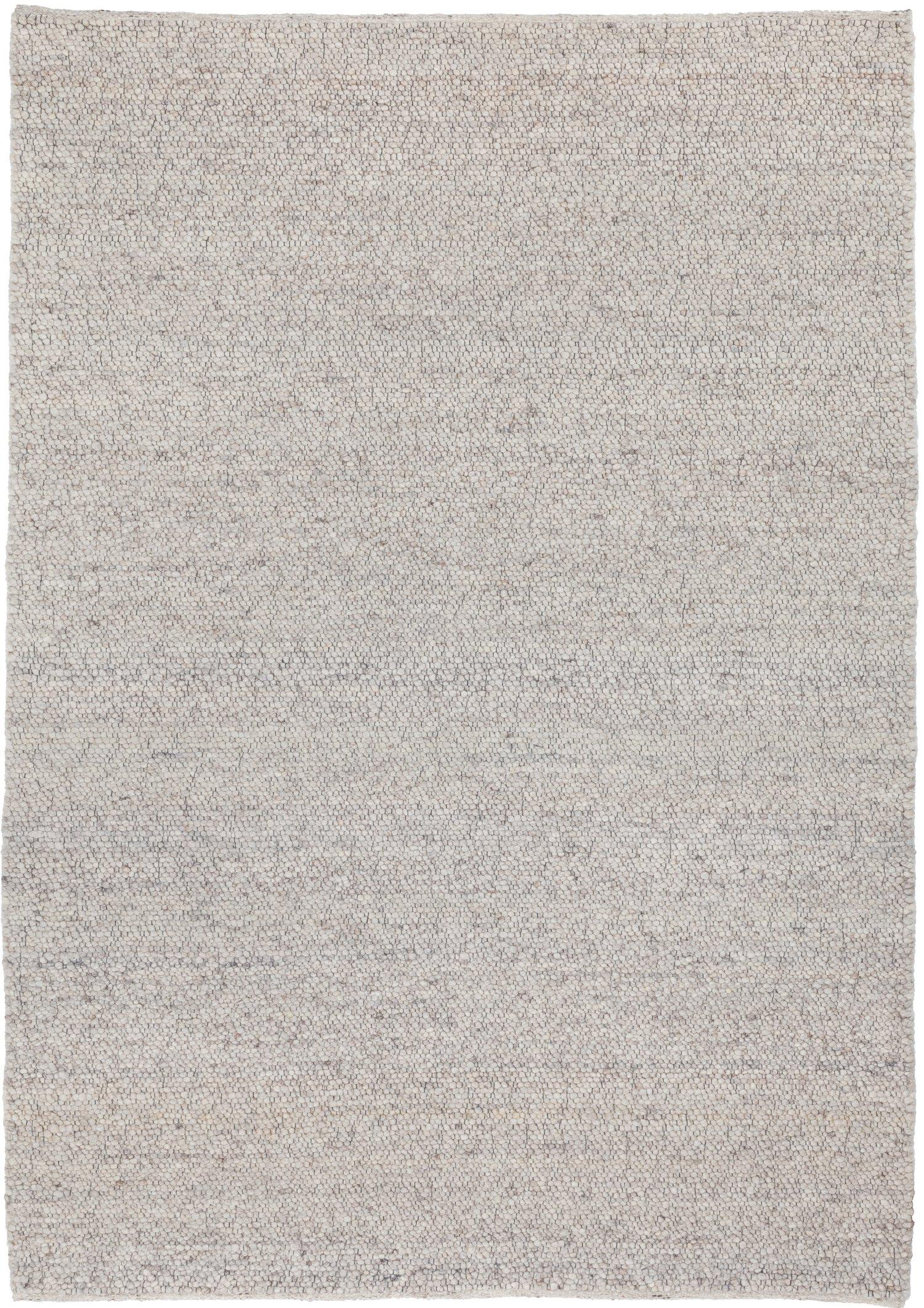 Wohnzimmer Teppich Tedi Grau aus 100% Wolle, in der Farbe Grau | Homerugs - Draufsicht