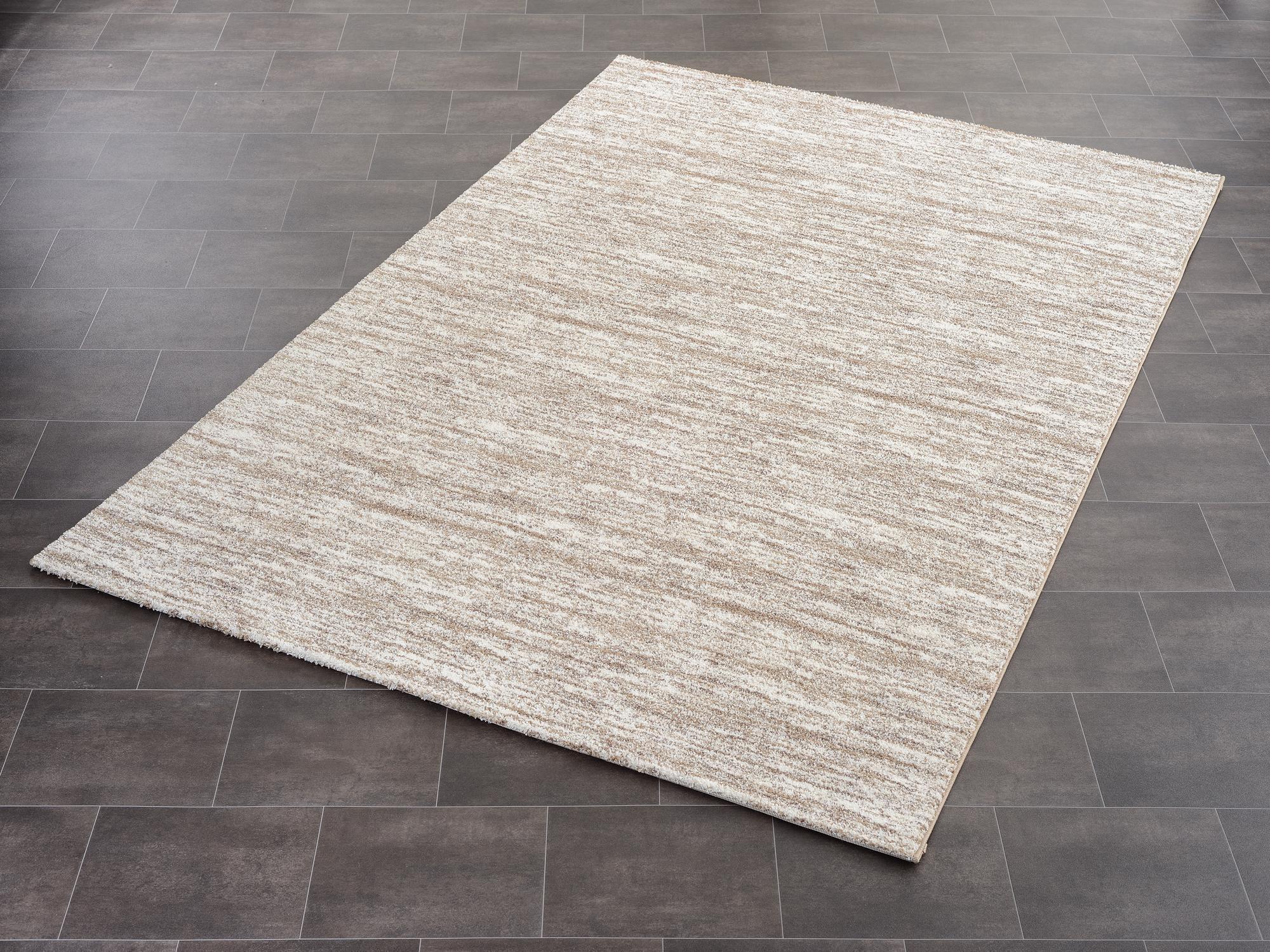 Teppich Kubis Melange aus 100% Polyester, in der Farbe Creme-Braun | Homerugs - Detailsicht (8)
