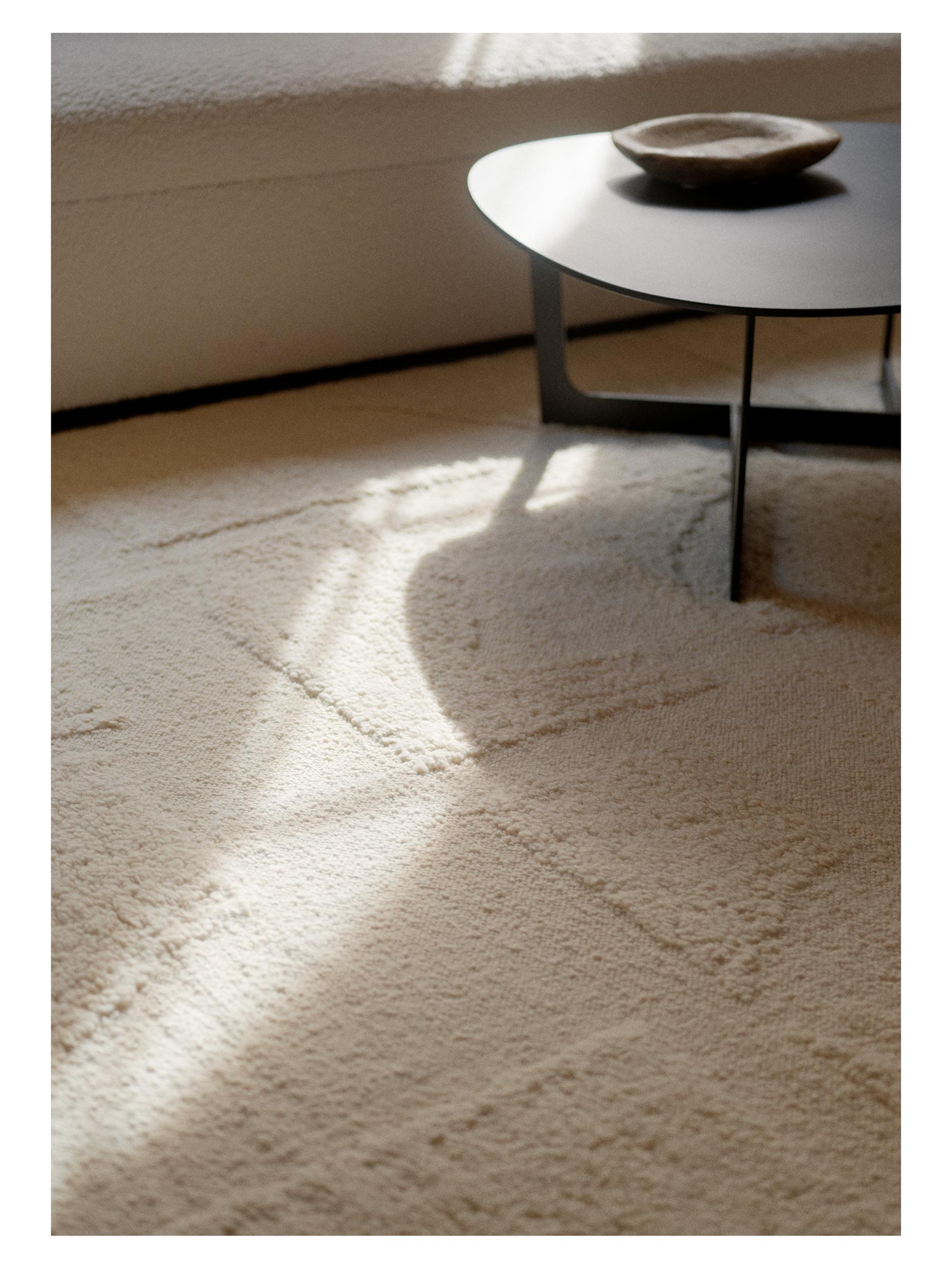 Wohnzimmer Teppich Polar Angels White aus 100% PET, in der Farbe White | Homerugs - Detailsicht (4)