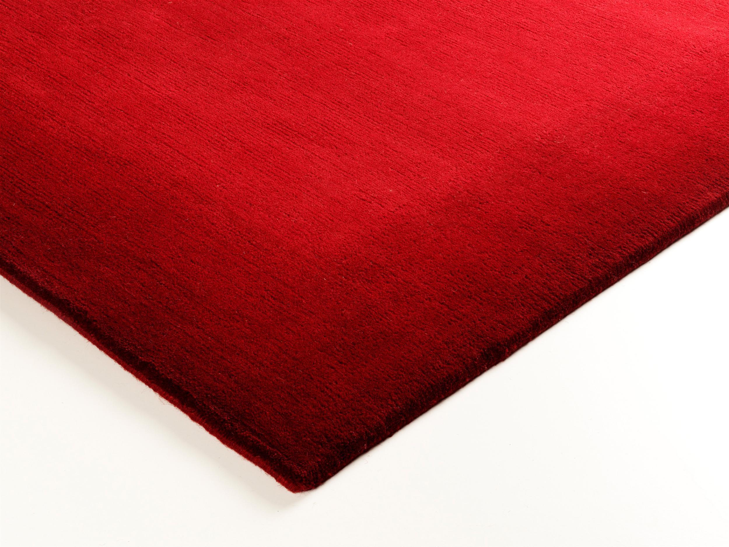 Wollteppich Phokara Melange Dk.Rot | Homerugs - Dein TEPPICH-Onlineshop | Mood view