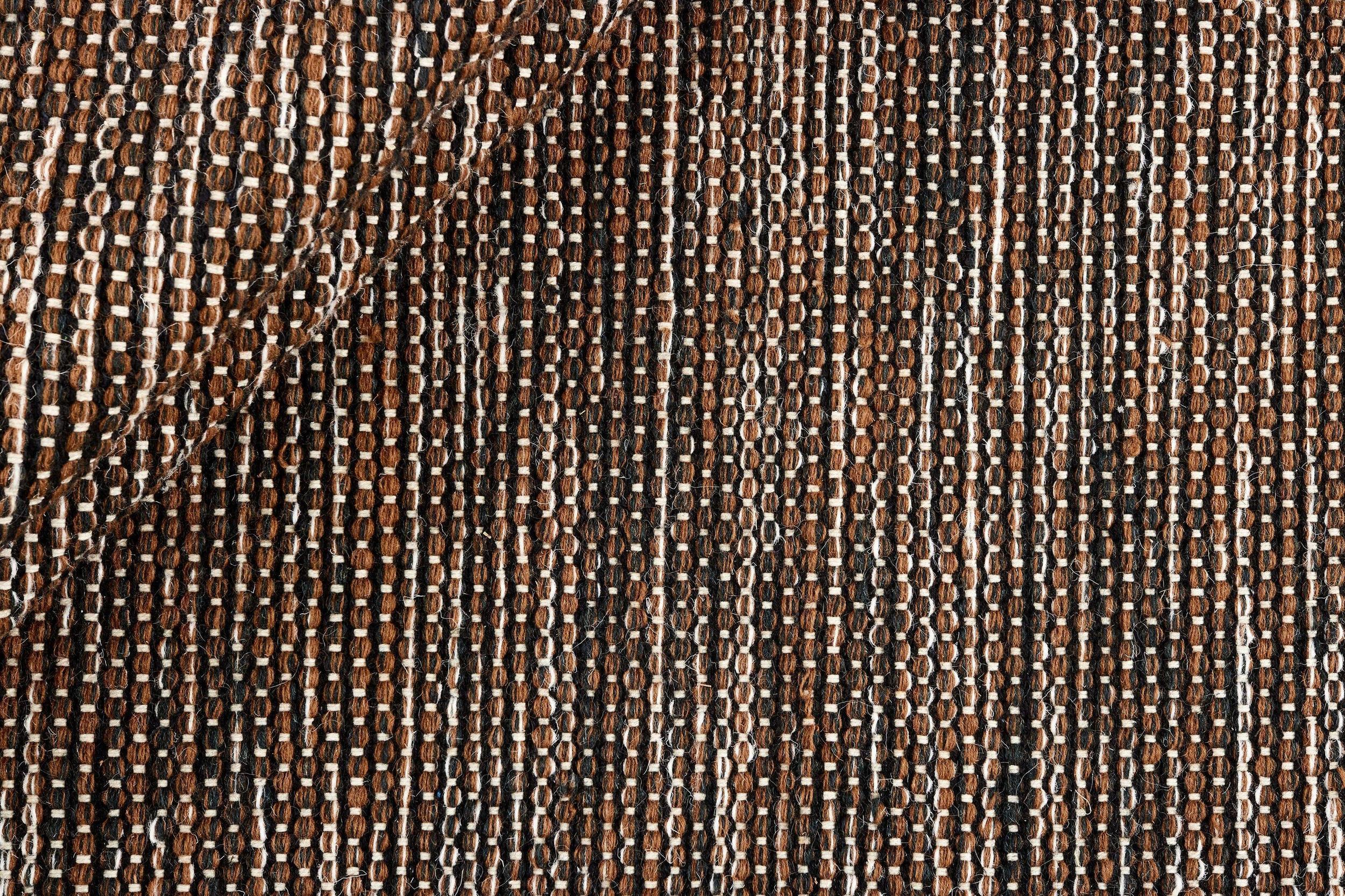 Teppich Atlas WD-170191, Brown White aus Wolle, in der Farbe Black | Homerugs - Detailsicht (3)