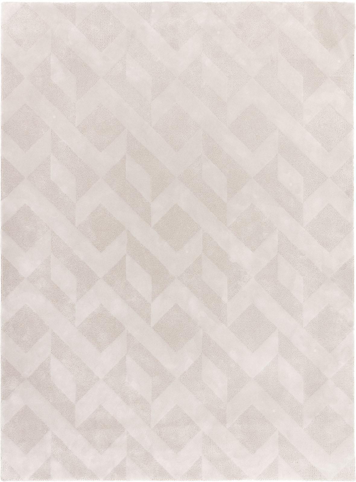 Schlafzimmer Teppich Diva Impulse Champagne aus 51% Wolle, 27% Leinen, 22% Seide, in der Farbe Champagne | Homerugs - Detailsicht (3)