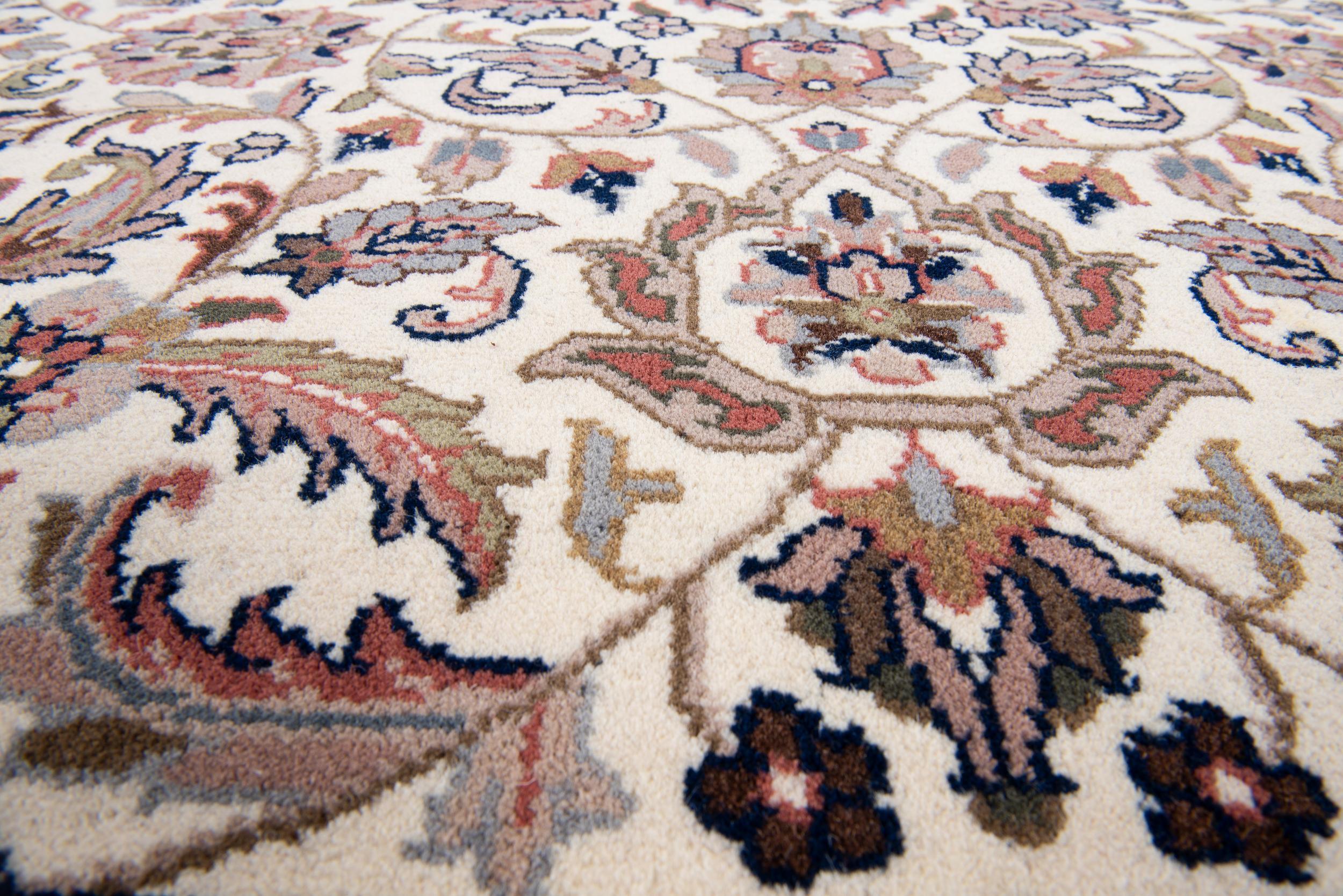 Living room rug Benares Isfahan 571 Cream/Brown, Natural fibre, in colour Cream/Brown | Homerugs - Detail View (4)