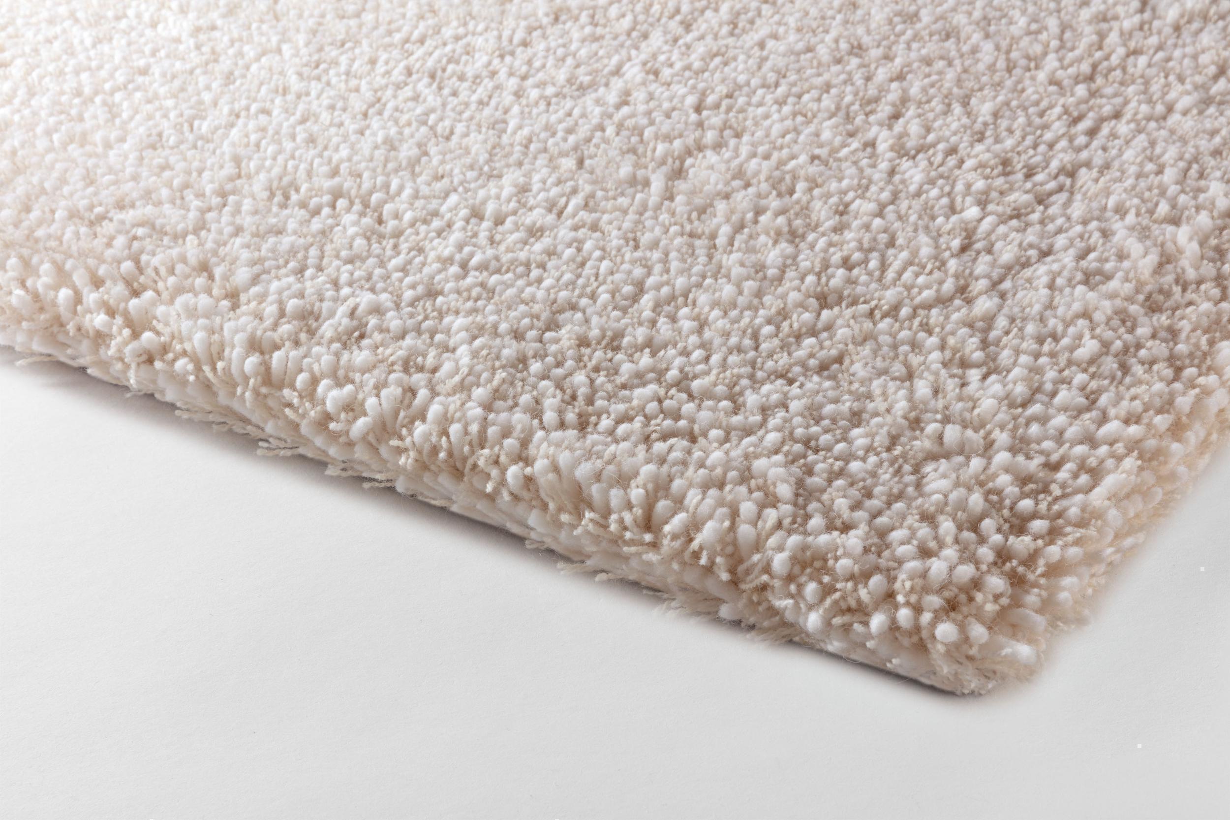 Wohnzimmer Teppich Abstract Pure Cream aus 100% Wolle, in der Farbe Cream | Homerugs - Draufsicht