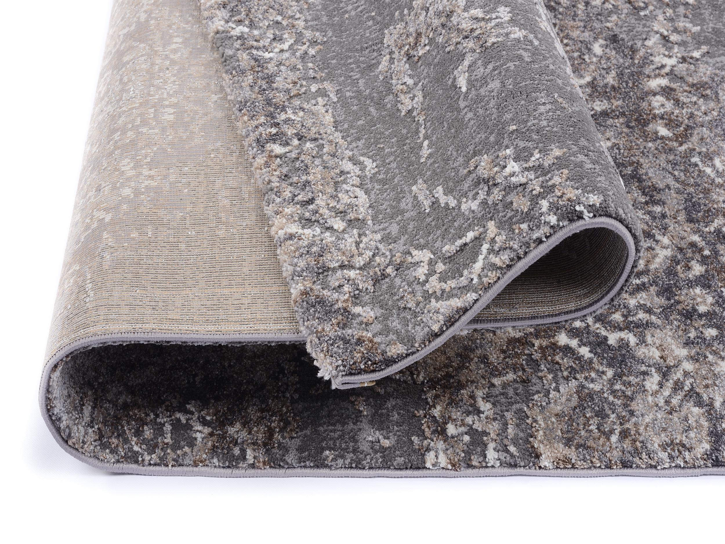 Wohnzimmer Teppich Baroc Modern Braun-Beige aus 75% Polypropylen, 25% Polyester, in der Farbe Braun-Beige | Homerugs - Raumansicht