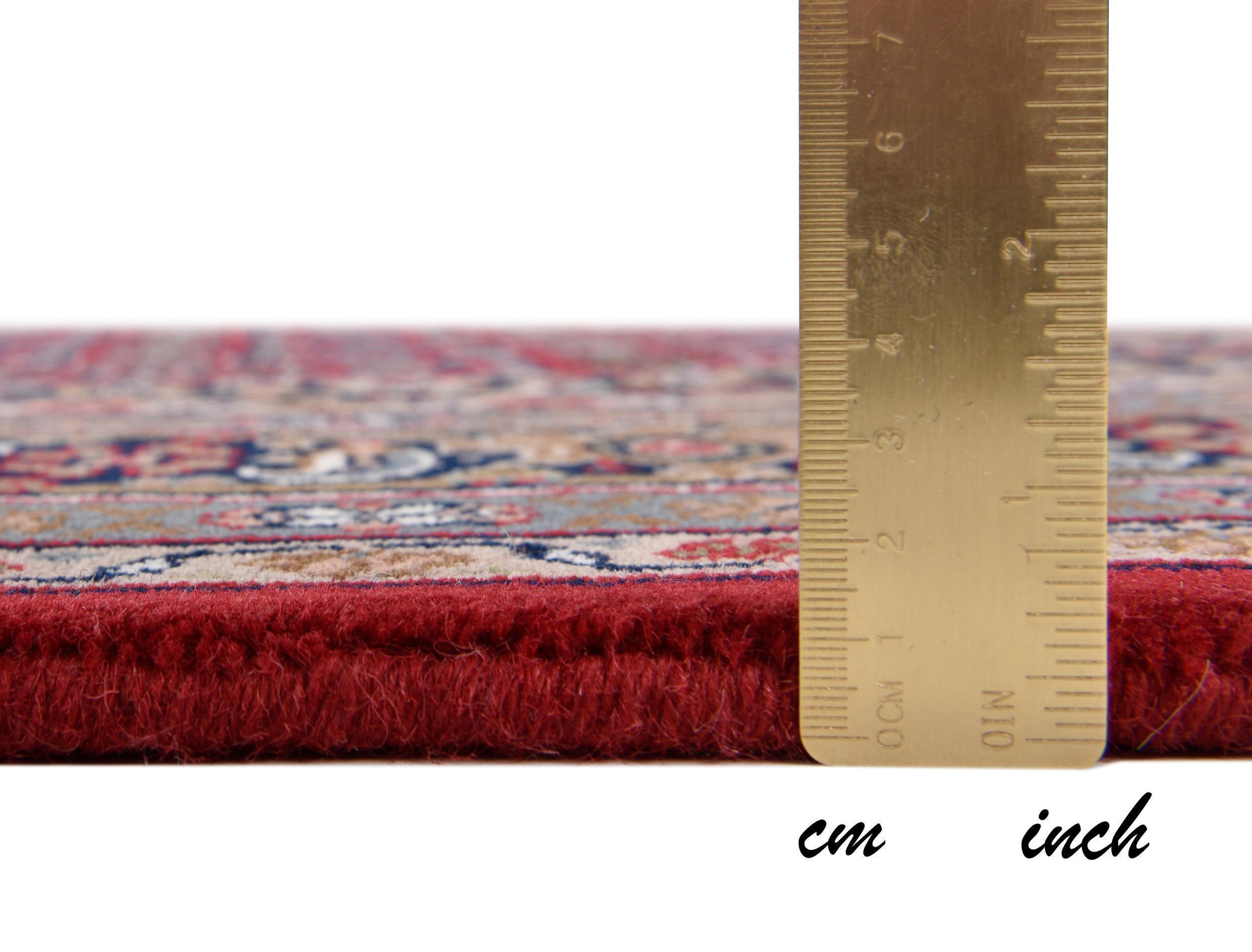 Bedroom rug Benares Bidjar 9 200 Red, machine-made, in colour Red | Homerugs - Detail View (6)