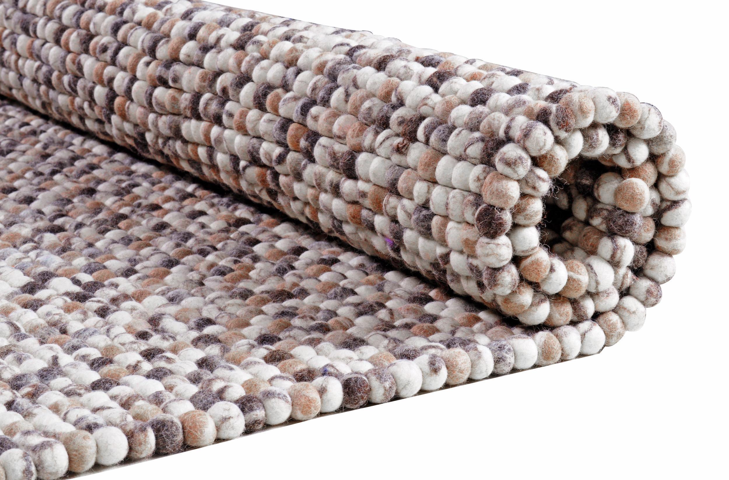 Schlafzimmer Teppich Felty 2.2 Uni 115 Natural/Multi aus 100% Schurwolle, in der Farbe Natural/Multi | Homerugs - Raumansicht