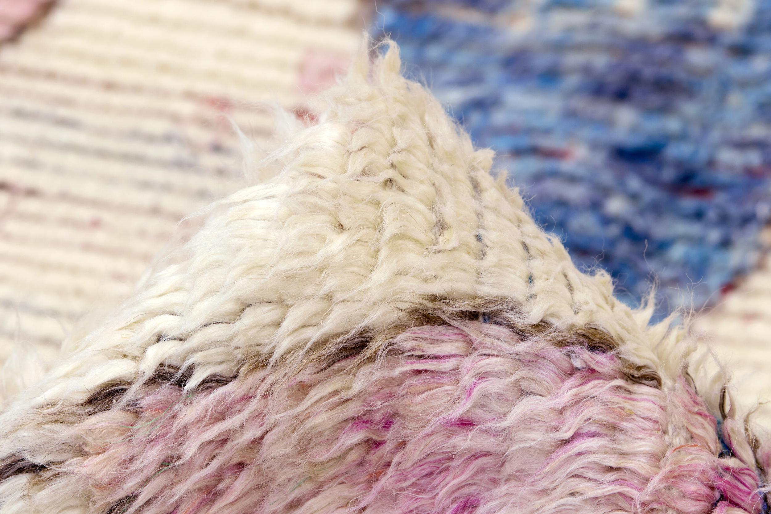 Teppich Tribe MD-31, Ivory Blue aus Wolle, in der Farbe Ivory | Homerugs - Detailsicht (5)