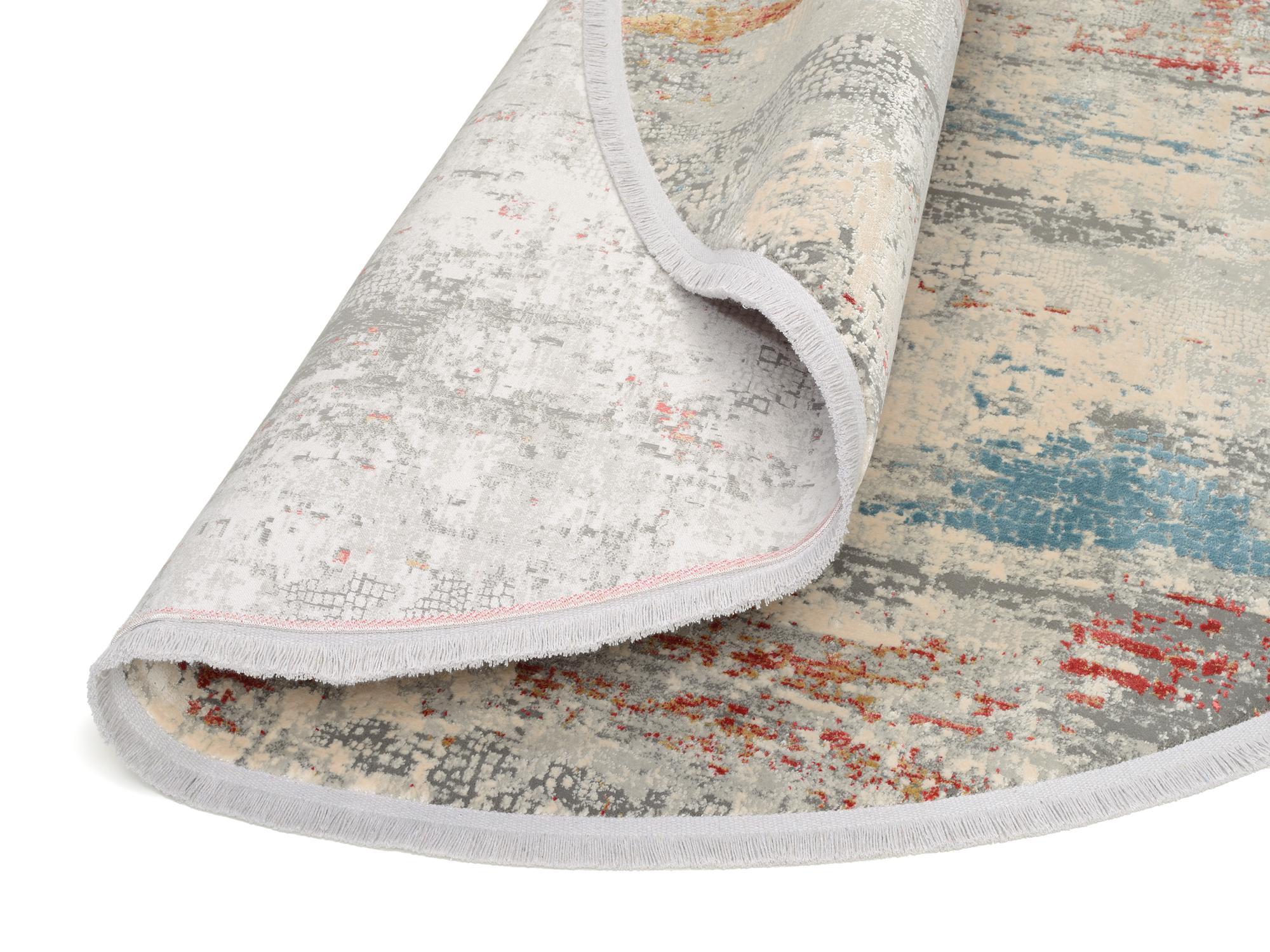 Wohnzimmer Teppich Illumination Mira Multicolor aus 70% Viskose, 30% Polyacryl, in der Farbe Multicolor | Homerugs - Draufsicht