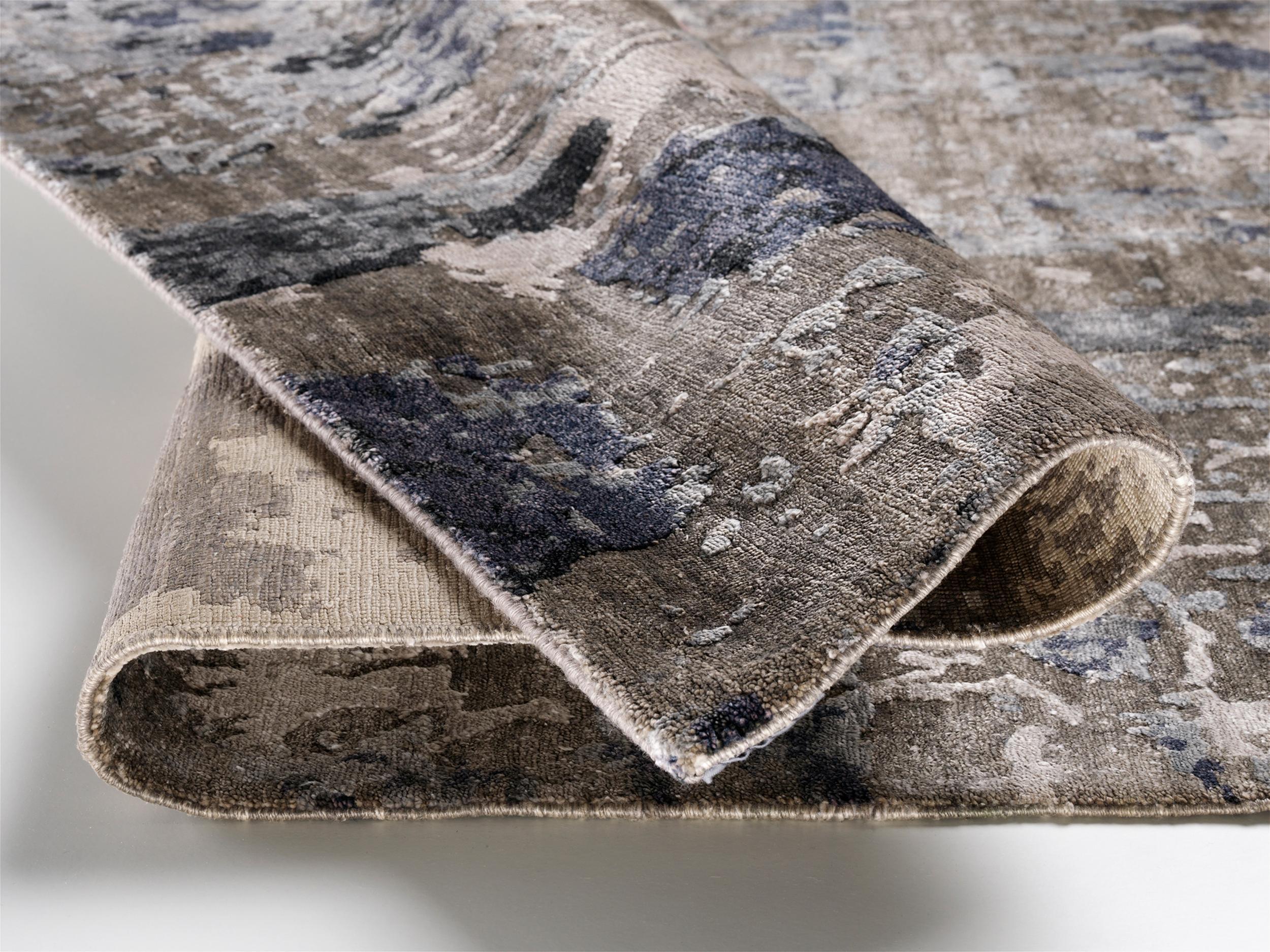 Bedroom rug Vernissage 11 Grau-Mix, Natural fibre, in colour Grey mix | Homerugs - Top View