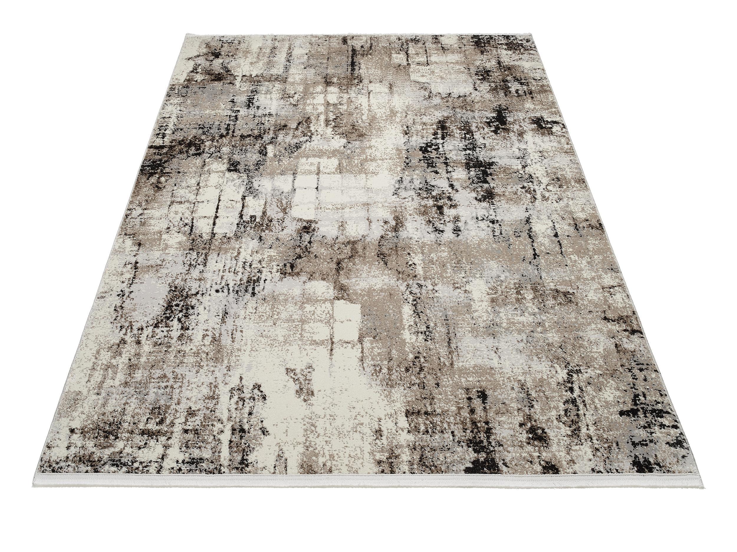 Teppich Light & Schadow 04 aus 75% Polypropylen, 25% Polyester, in der Farbe Beige-Braun | Homerugs - Raumansicht
