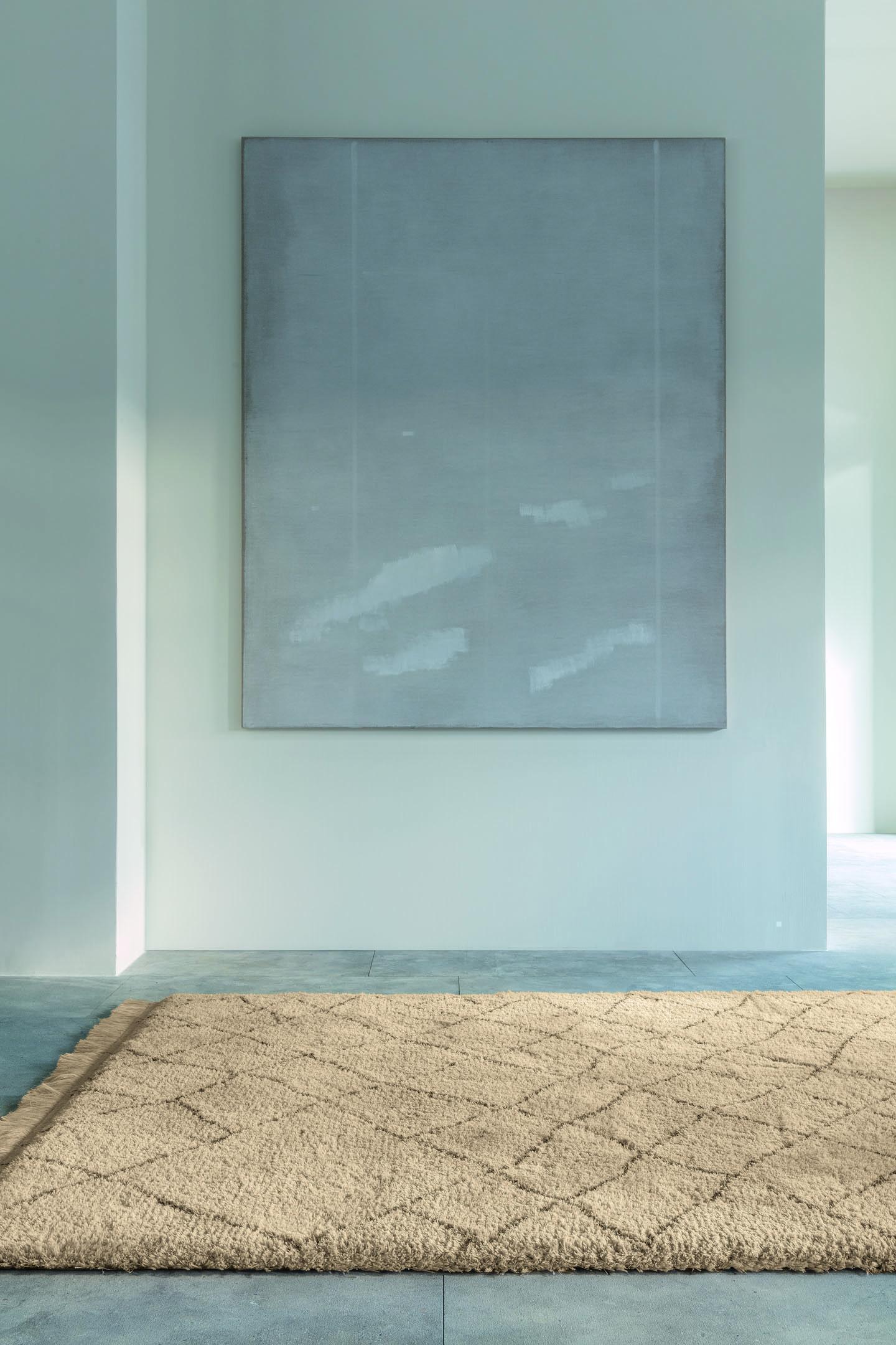 Living room rug Cosmic Pasha Seedpearl, Synthetic fibre, in colour Seedpearl | Homerugs - Room View