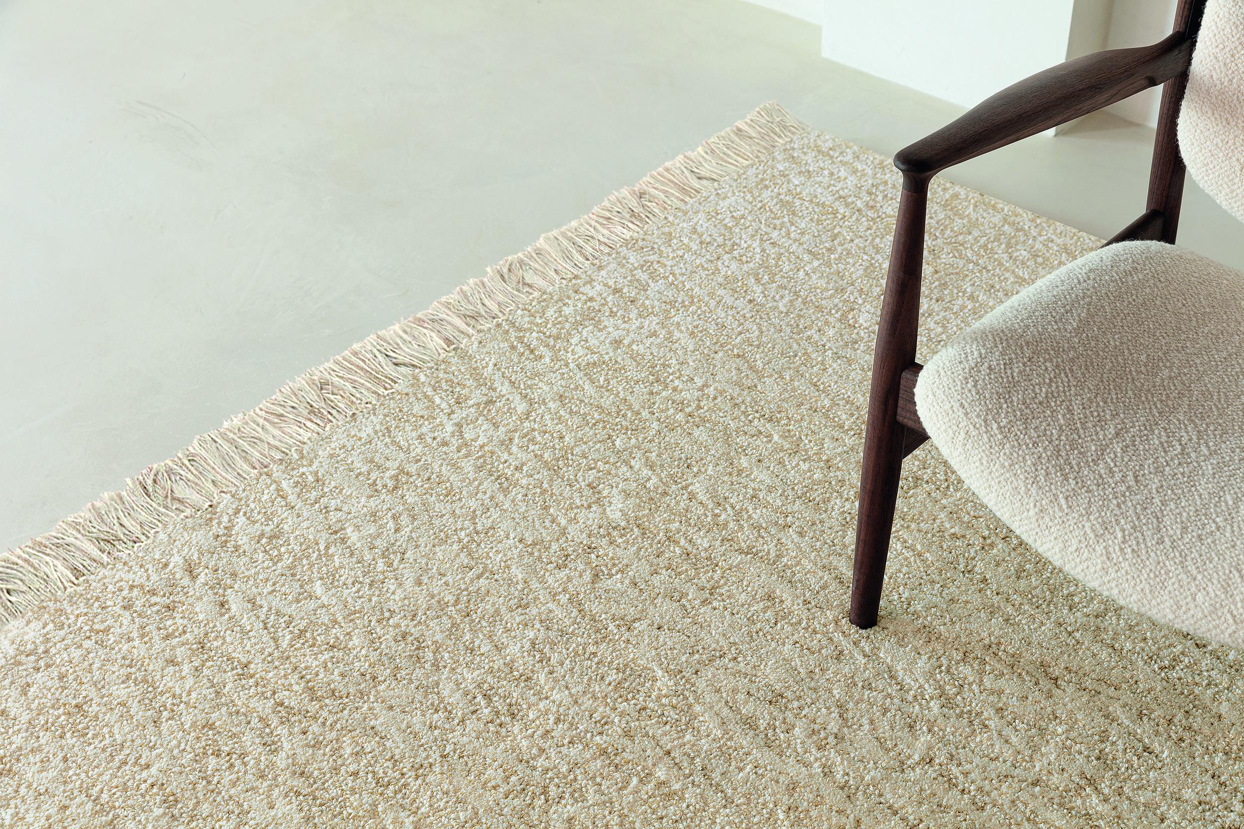 Wohnzimmer Teppich Zumba Highland Banana Cream aus 100% Wolle, in der Farbe Banana Cream | Homerugs - Raumansicht