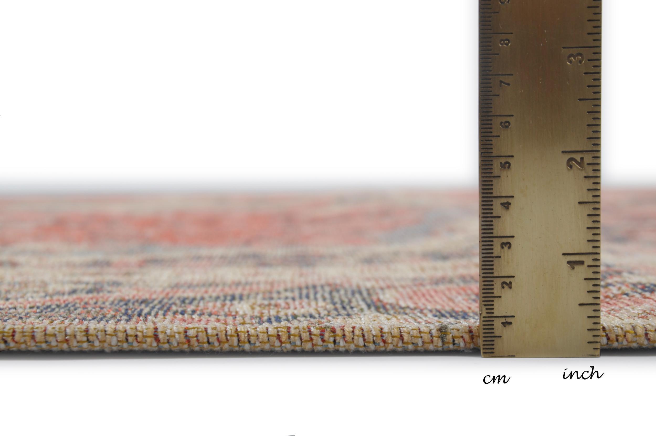 Schlafzimmer Teppich Funky Orient Ghom 200 Red aus 80% Polyester, 20% Baumwolle, in der Farbe Red | Homerugs - Detailsicht (5)