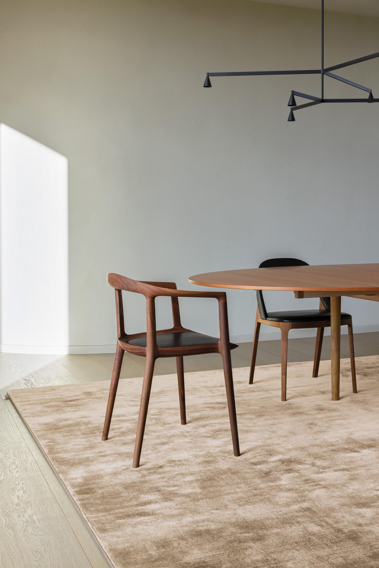 Wohnzimmer Teppich Vintage Desert aus 100% Tencel, in der Farbe Desert | Homerugs - Draufsicht