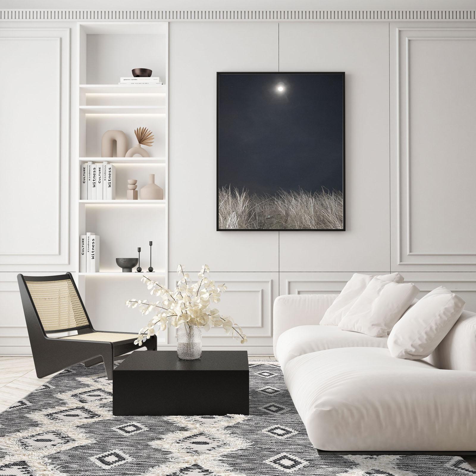 Wohnzimmer Teppich Mora 14019 615 Black/White aus 80% Schurwolle / 20% Baumwolle, in der Farbe Black/White | Homerugs - Detailsicht (7)