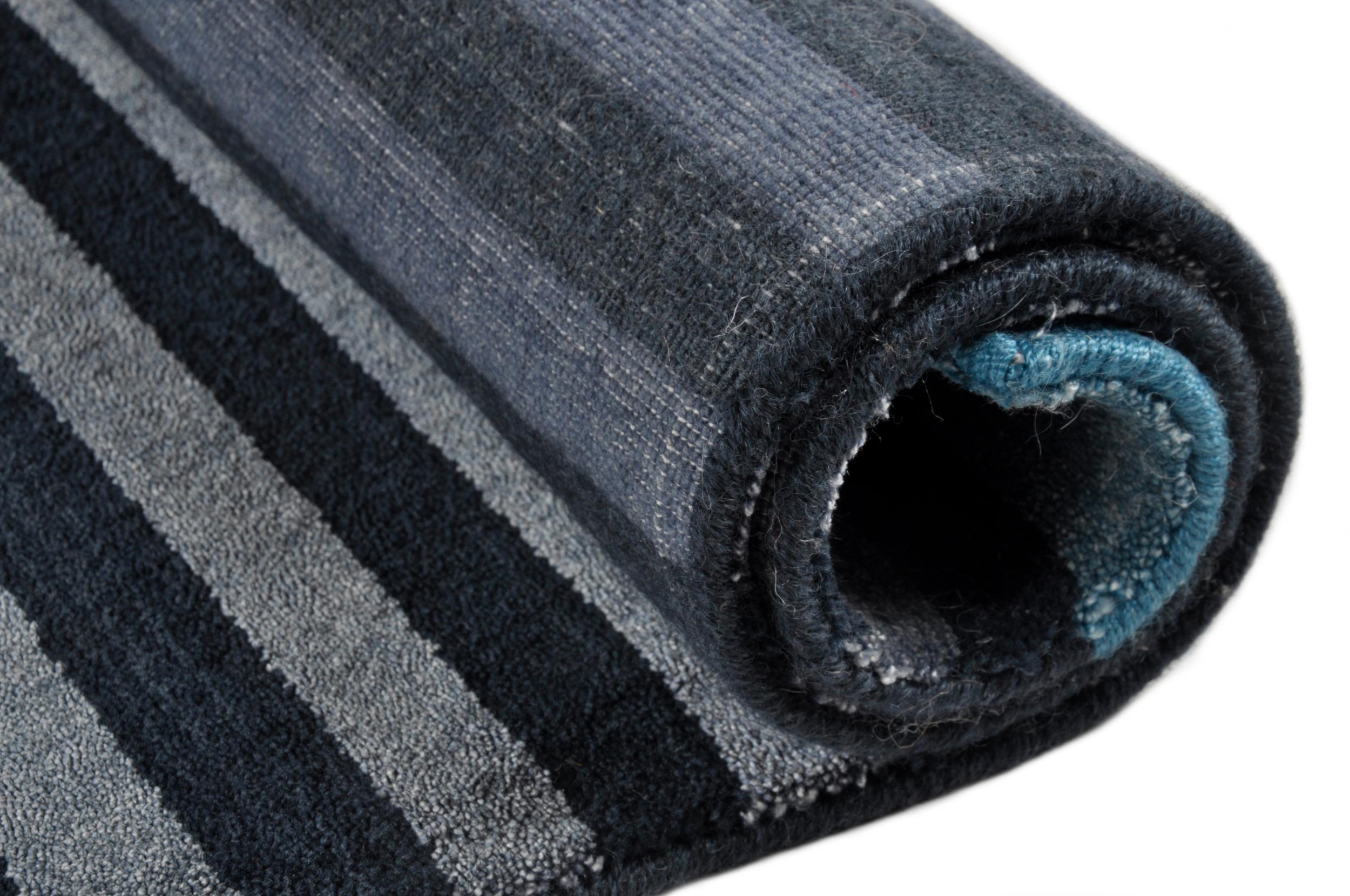 Living room rug Miami 3286 705 Blue/Multi, Bamboo silk / Viscose, in colour Blue/Multi | Homerugs - Detail View (4)