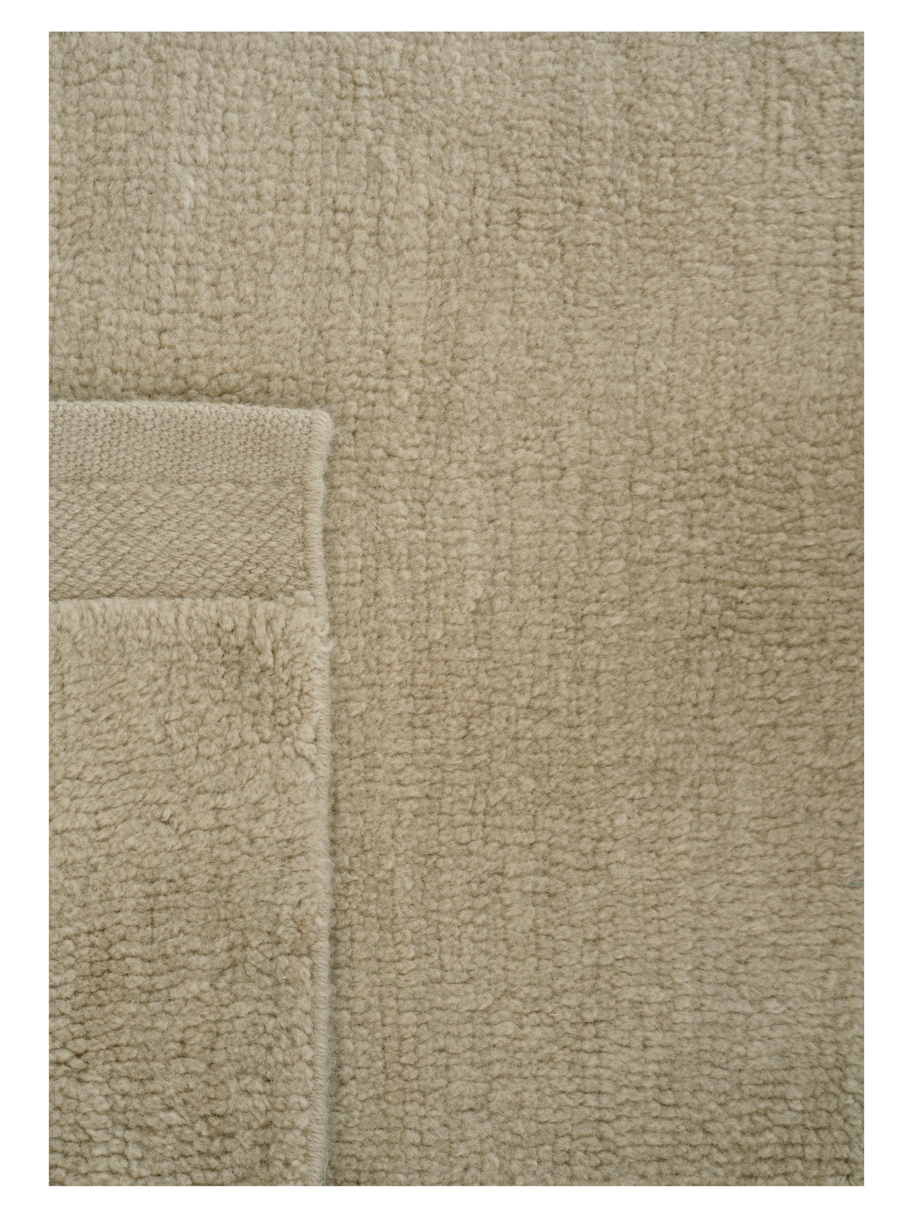 Schlafzimmer Teppich Hushed Frame Beige aus 100% Wolle, in der Farbe Beige | Homerugs - Detailsicht (5)