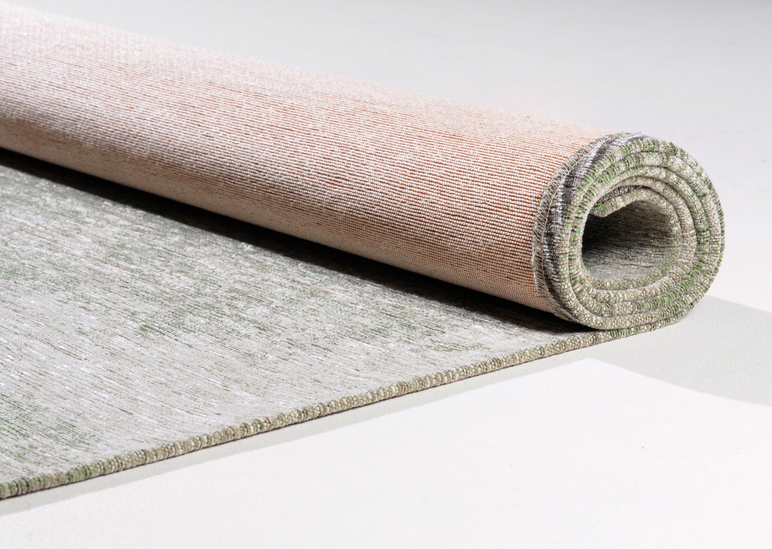 Wohnzimmer Teppich Heritage Cloud 307 Light/Green aus 30% Baumwolle, 34% Polyester, 36% Chenille, in der Farbe Light/Green | Homerugs - Detailsicht (5)