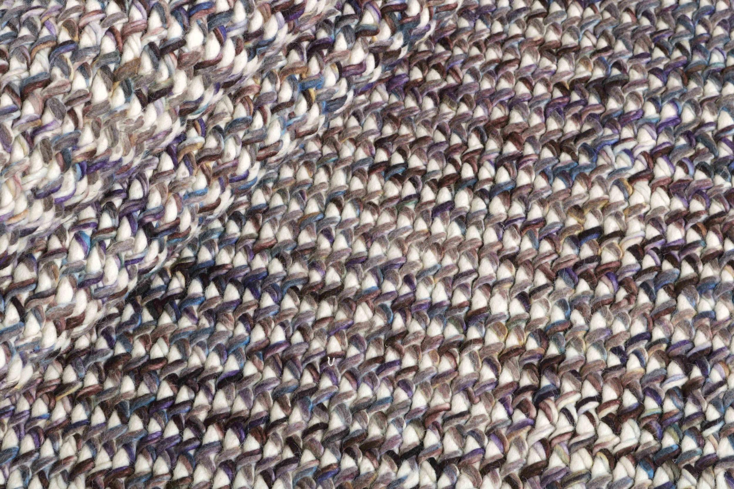 Teppich Rainbow Peacock aus 80 % Wolle, 20 % Baumwolle, in Farbe/n Bunt | Homerugs - Detailsicht (3)