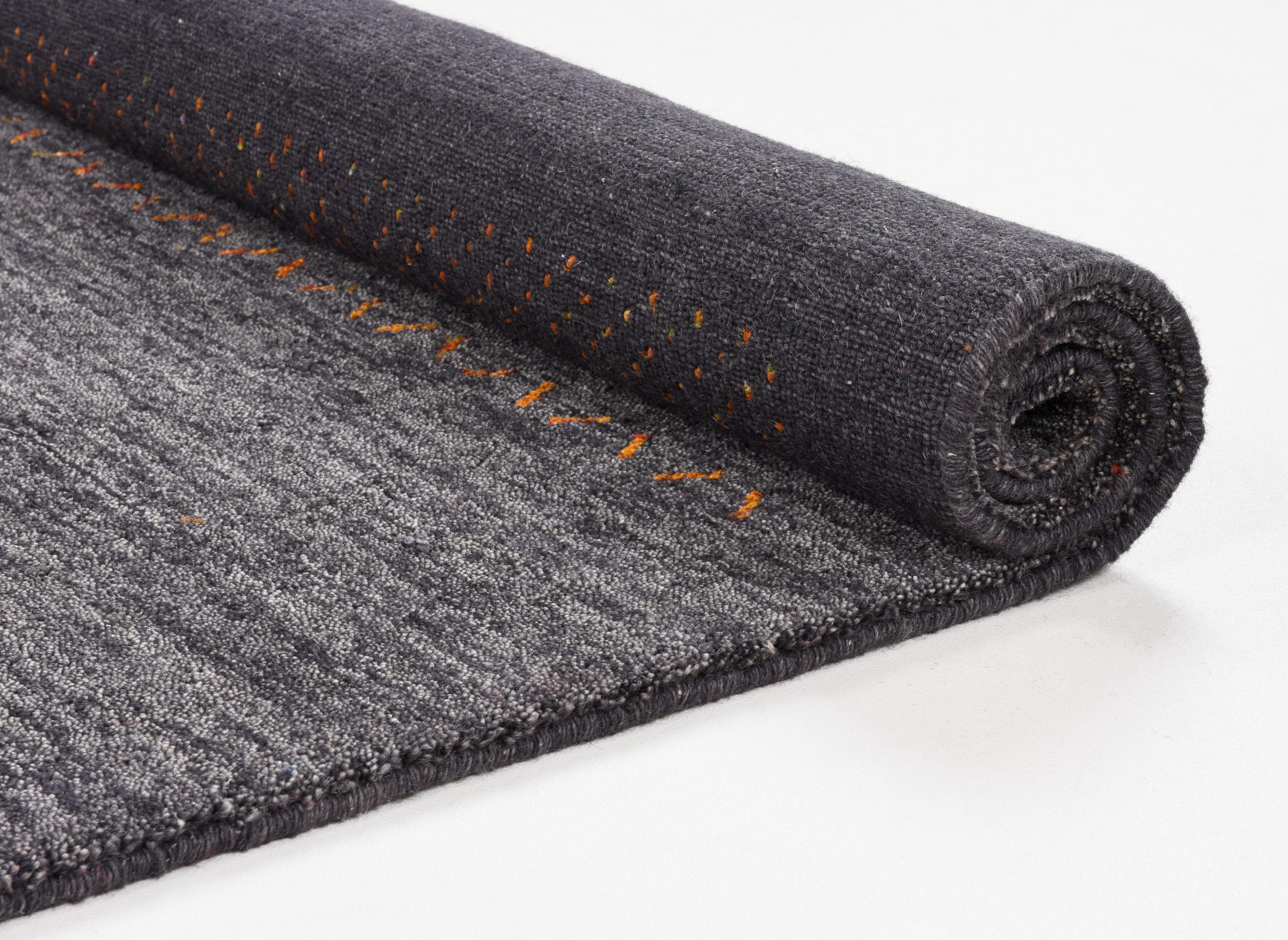 Schlafzimmer Teppich Nashville Zo-896-15 601 Anthracite aus 100% Schurwolle (IWS), in der Farbe Anthracite | Homerugs - Detailsicht (5)
