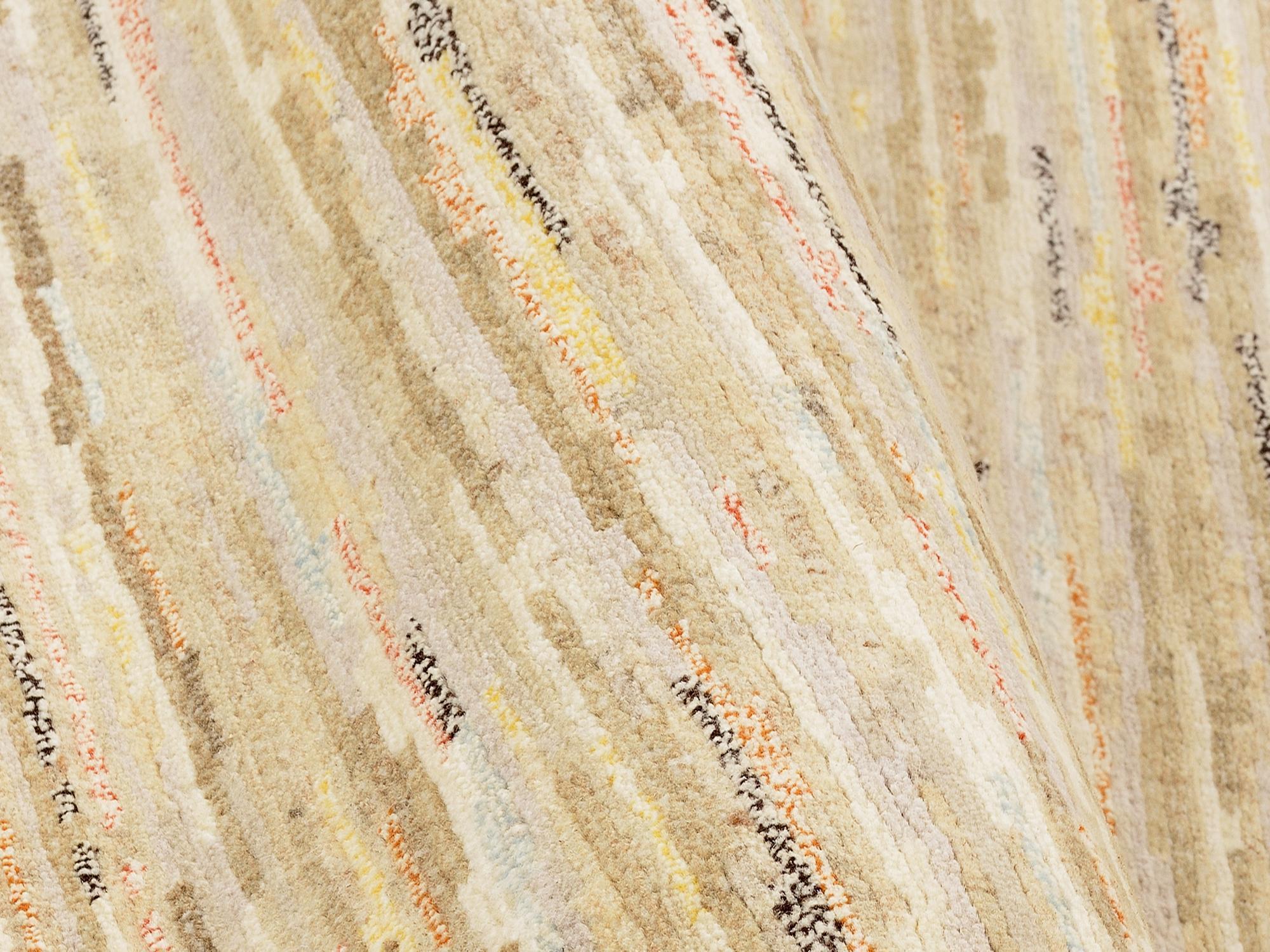 Wohnzimmer Teppich Nitra Himalaya Beige aus 100% Schurwolle, in der Farbe Beige | Homerugs - Detailsicht (7)