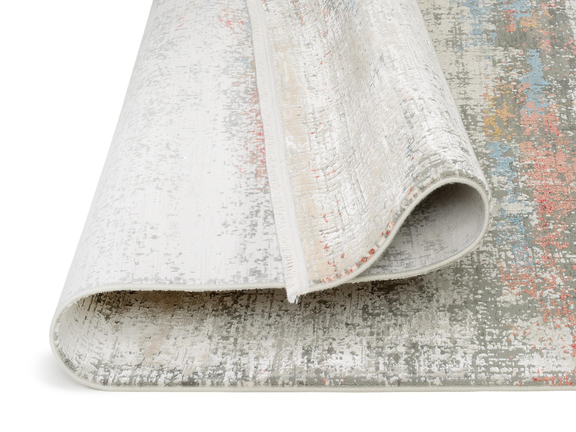 Schlafzimmer Teppich Illumination Lenor Multicolor aus 70% Viskose, 30% Polyacryl, in der Farbe Multicolor | Homerugs - Detailsicht (6)