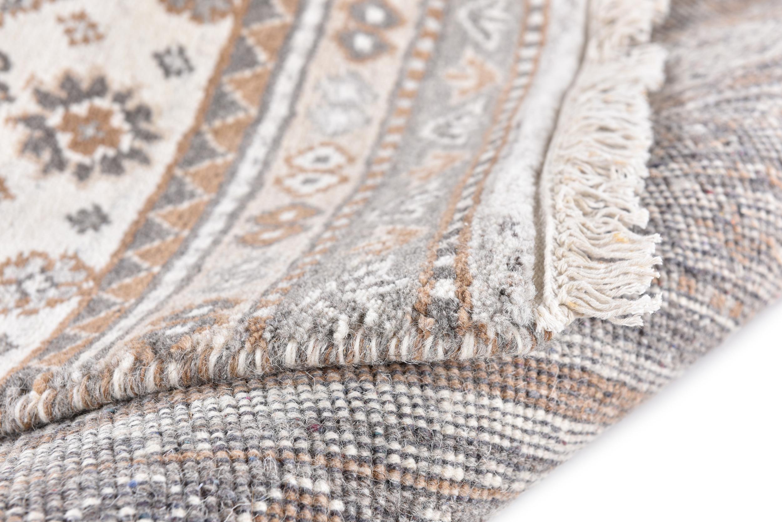 Schlafzimmer Teppich Imperial Schaal 1719 100 Natural aus 100% Schurwolle, in der Farbe Natural | Homerugs - Draufsicht