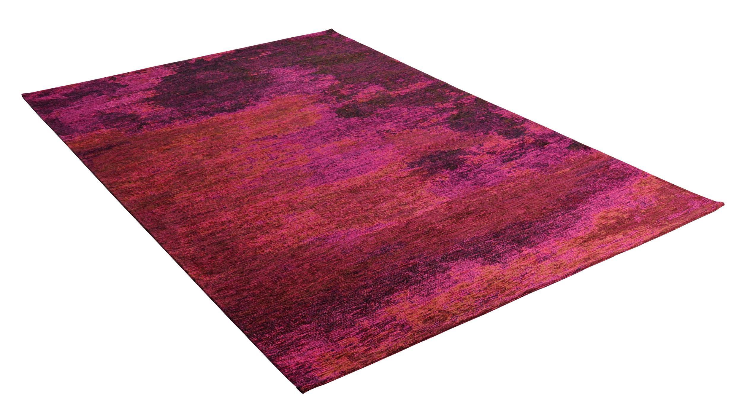 Schlafzimmer Teppich Heritage Cloud 260 Berry aus 30% Baumwolle, 34% Polyester, 36% Chenille, in der Farbe Berry | Homerugs - Detailsicht (6)
