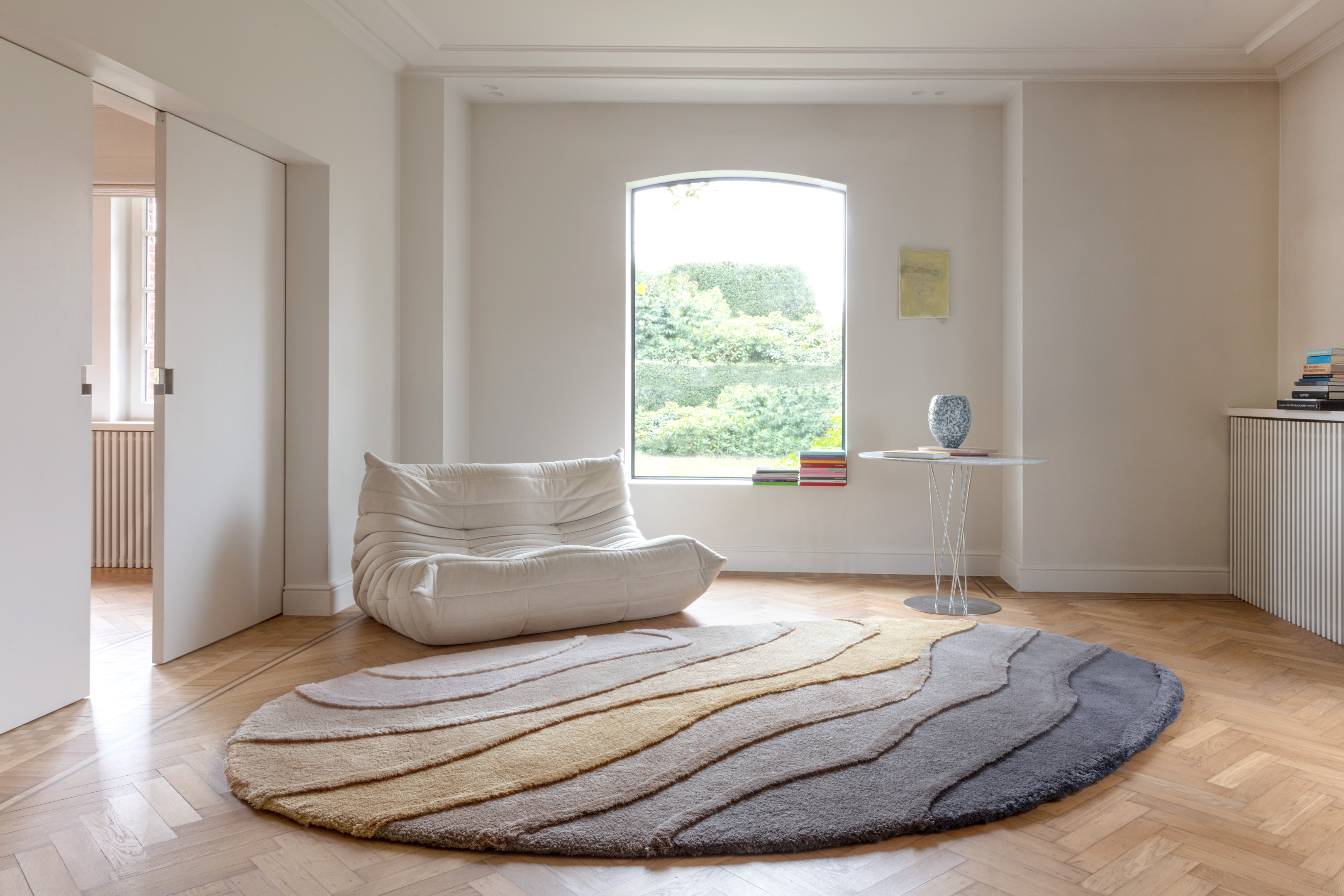 Limited Edition Designer-Teppich Allegro High Neutral Gold | Homerugs - Dein TEPPICH-Onlineshop | Mood view
