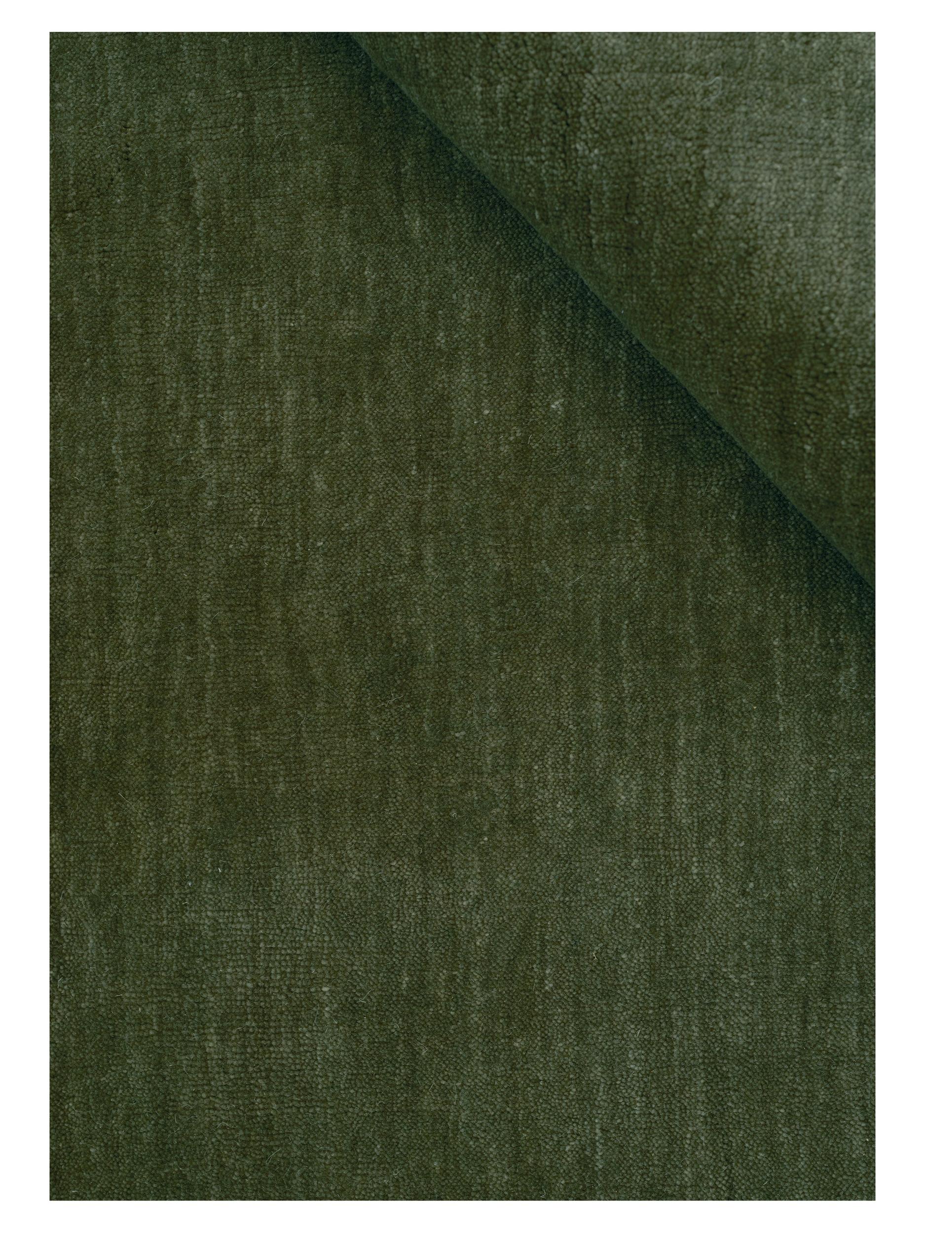 Living room rug Abyss Bliss Green, 90-100% Wool, in colour Green | Homerugs - Detail View (4)