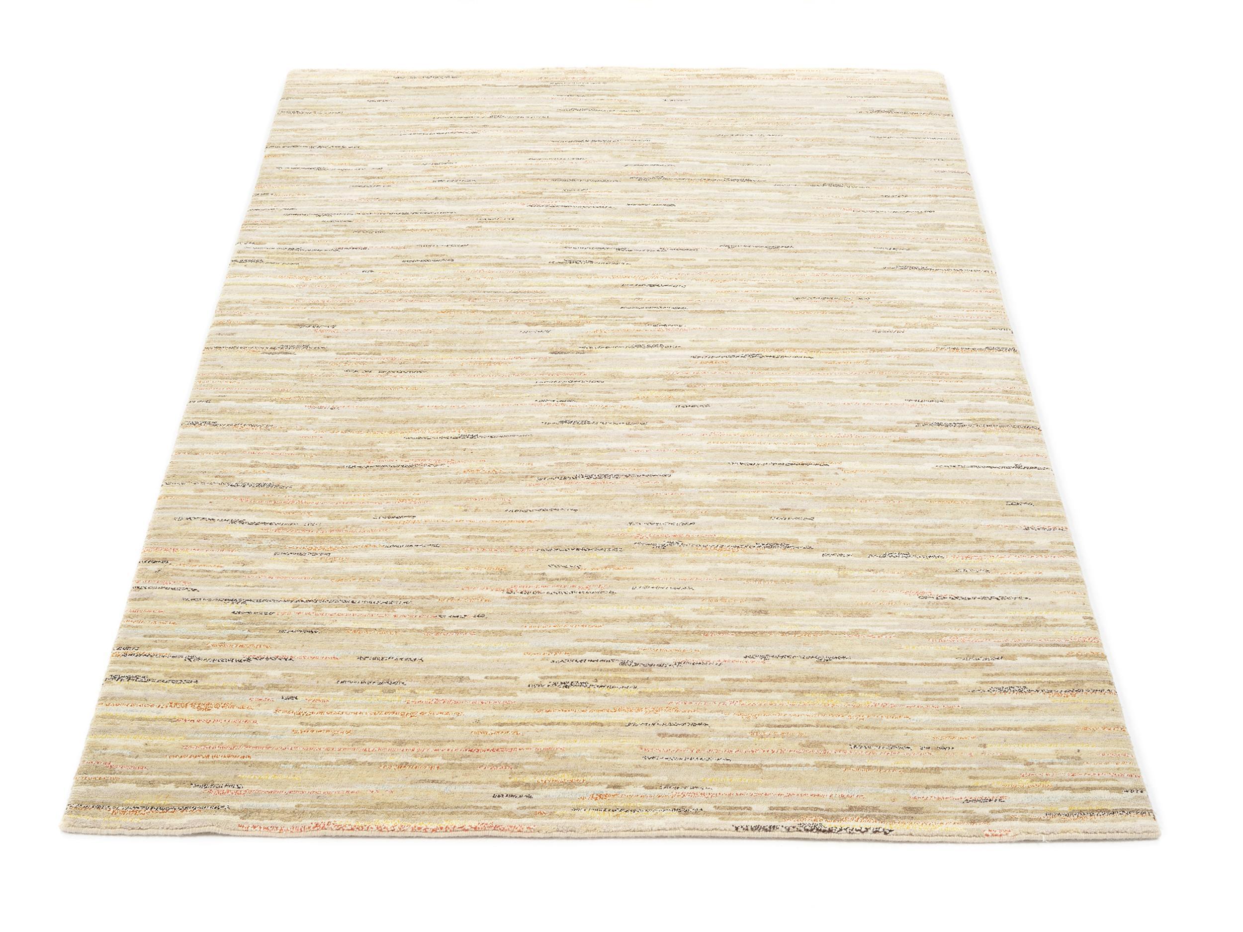 Wohnzimmer Teppich Nitra Himalaya Beige aus 100% Schurwolle, in der Farbe Beige | Homerugs - Detailsicht (4)