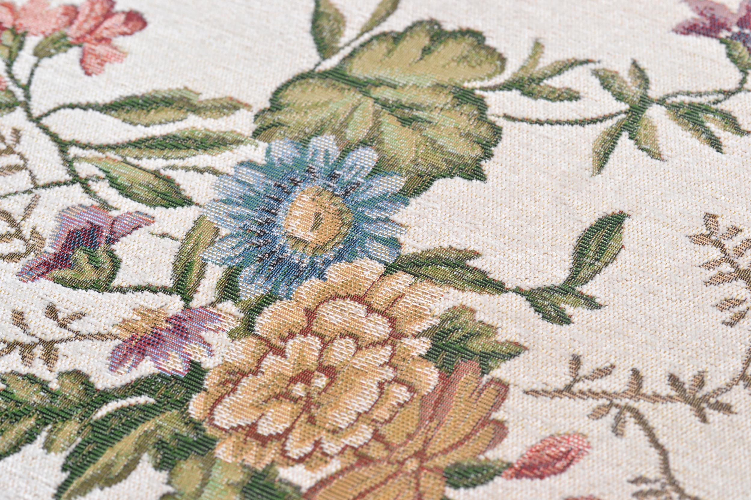 Wohnzimmer Teppich Flomi Sagrini 580 Cream aus 63% Polyester, 27% Polypropylen, 10% Baumwolle, in der Farbe Cream | Homerugs - Detailsicht (6)