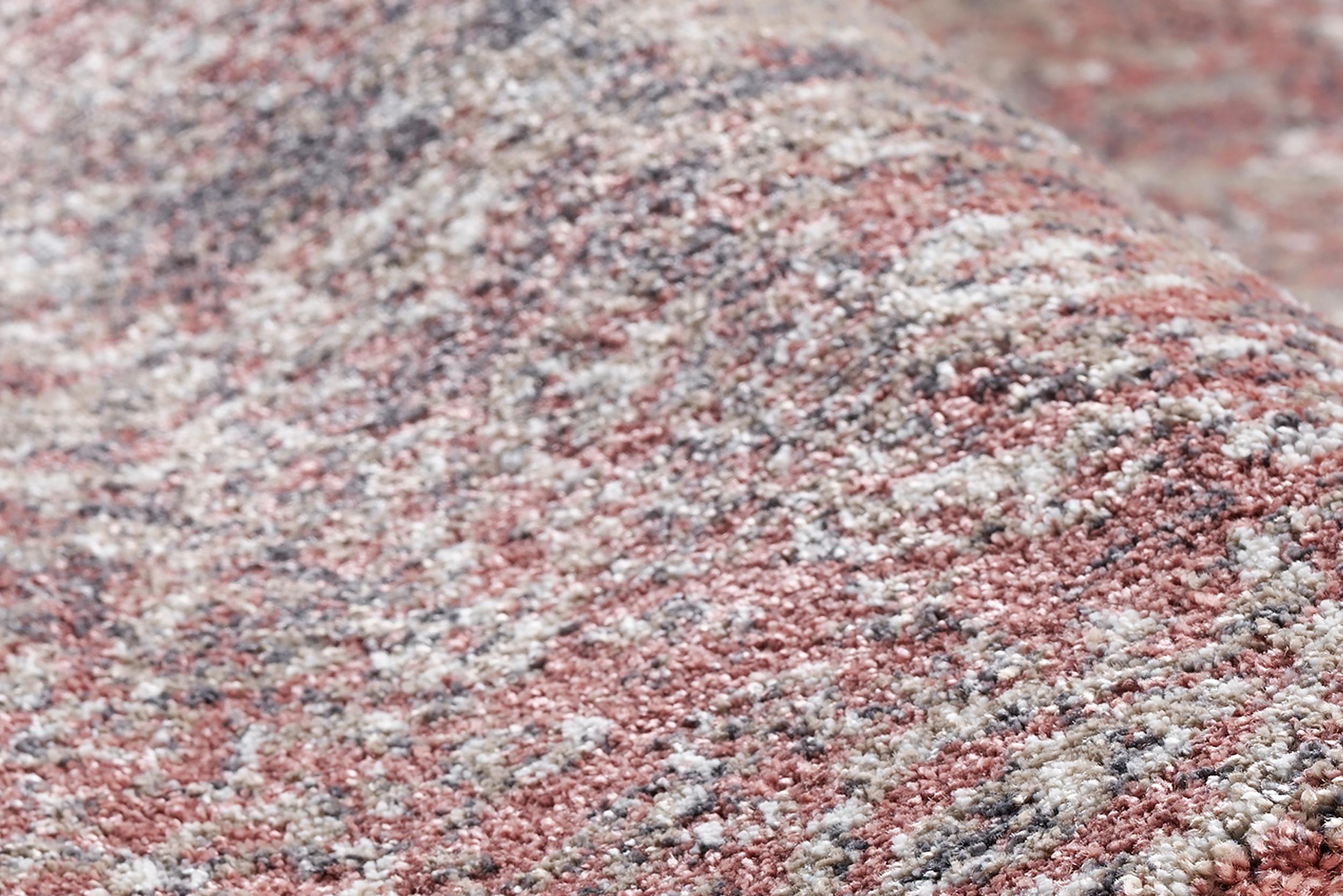 Bedroom rug Baroc Modern Rosenholz, 75% Polypropylene, 25% Polyester, in colour Rosewood | Homerugs - Detail View (6)