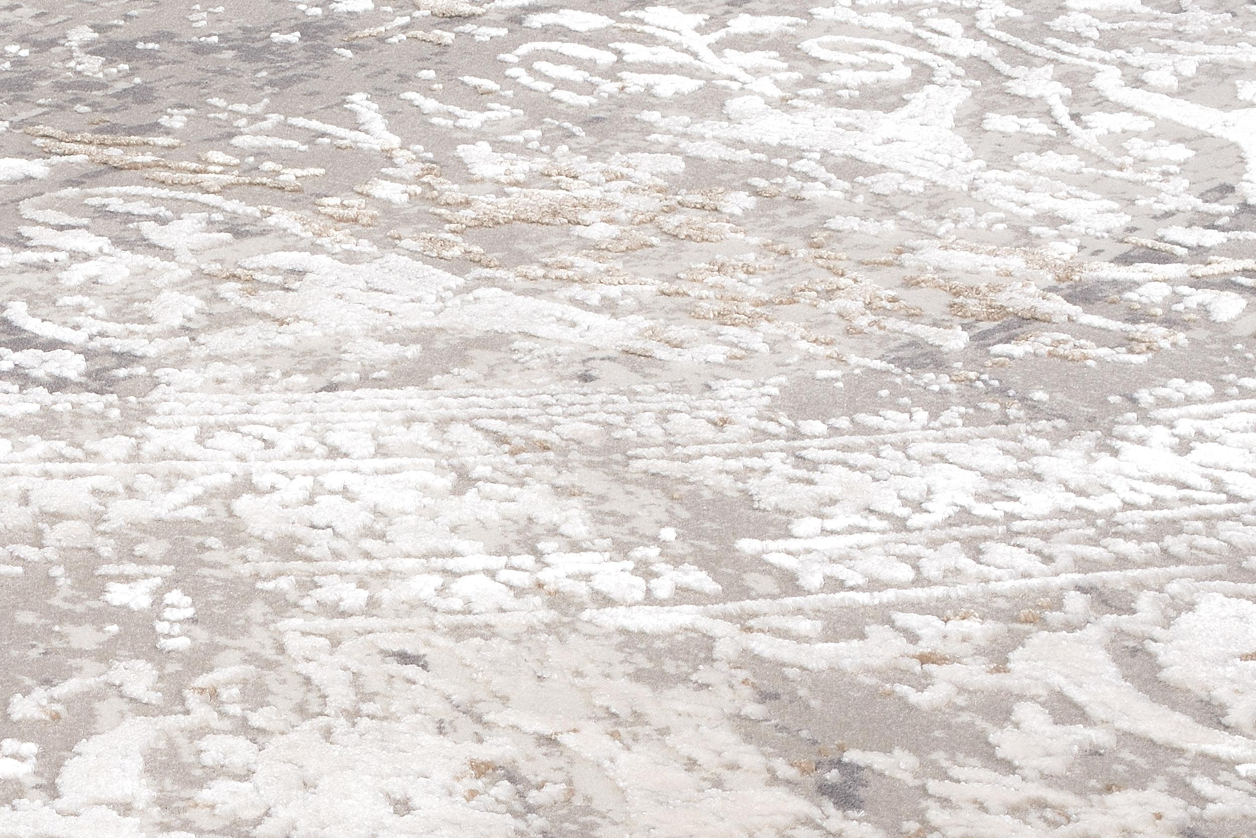 Living room rug Impress 04 Grau-Gold, Bamboo silk / Viscose, in colour Grey-gold | Homerugs - Detail View (5)
