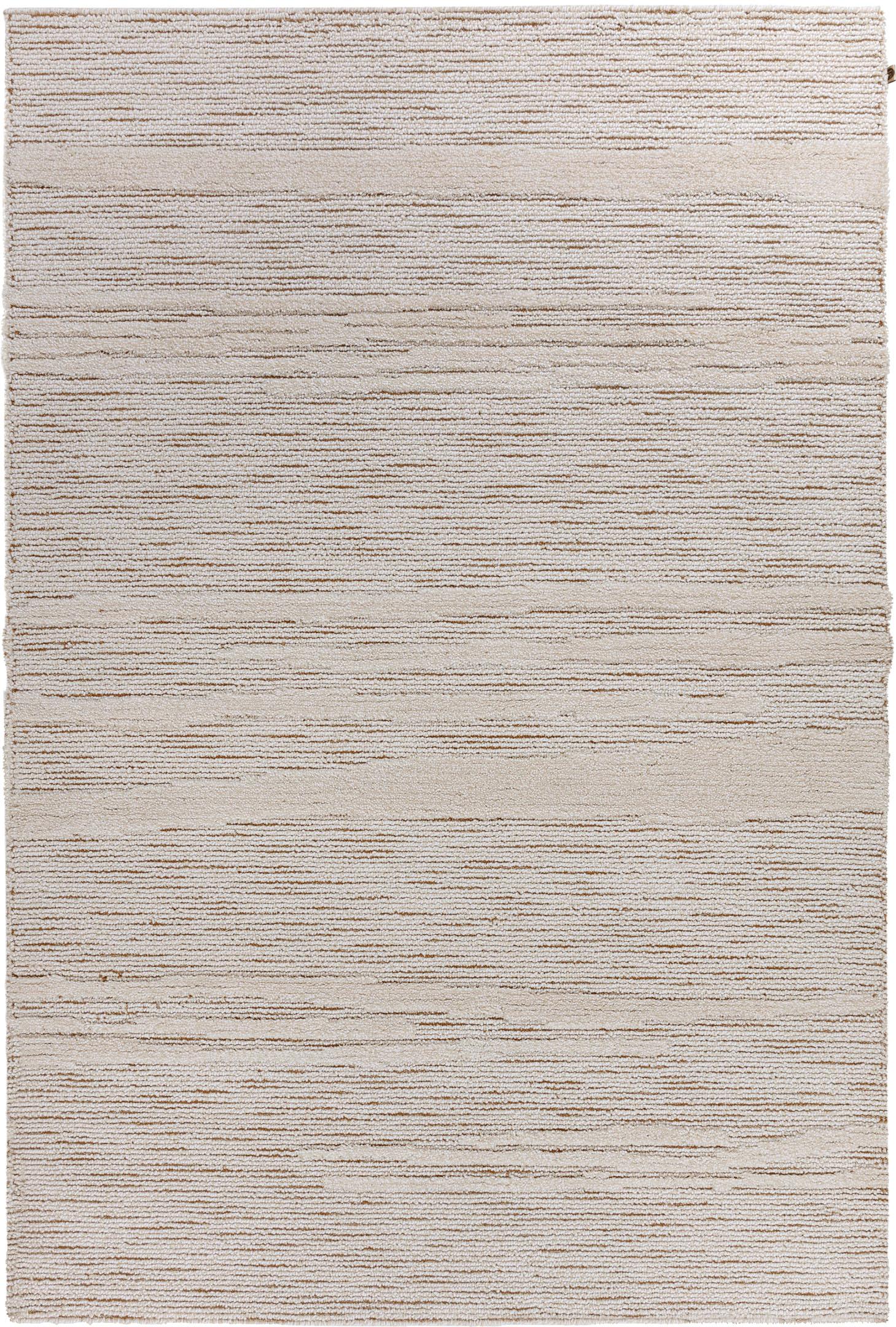 Wohnzimmer Teppich Santiago Pecan Tofu aus 100% Wolle, in der Farbe Pecan Tofu | Homerugs - Draufsicht