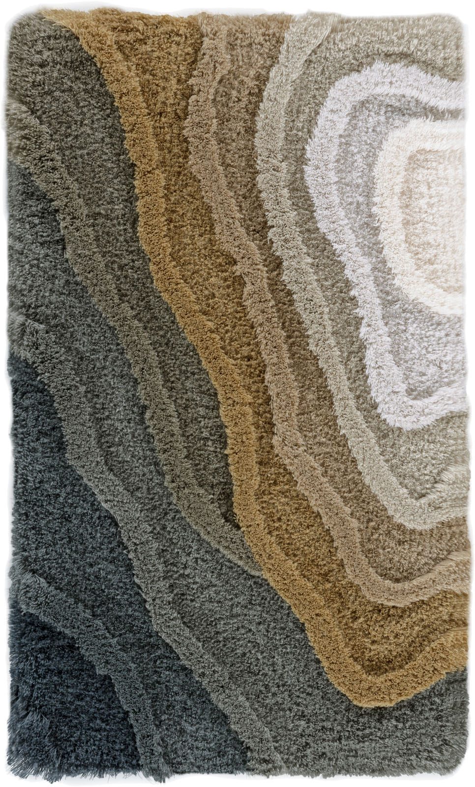 Limited Edition Designer-Teppich Allegro High Neutral Gold | Homerugs - Dein TEPPICH-Onlineshop | Top view