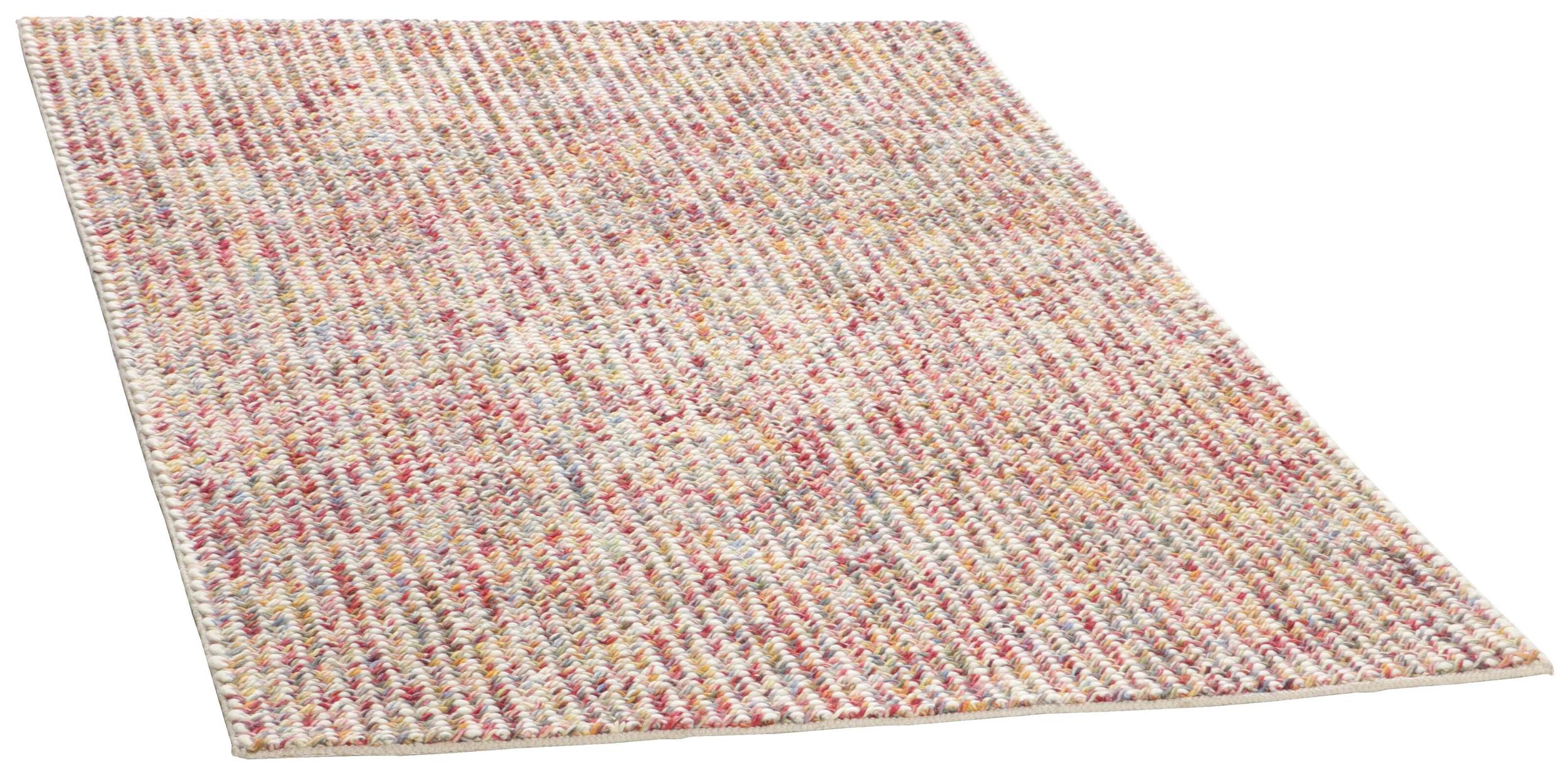 Teppich Rainbow Multicolour aus 80 % Wolle, 20 % Baumwolle, in Farbe/n Bunt | Homerugs - Detailsicht (5)